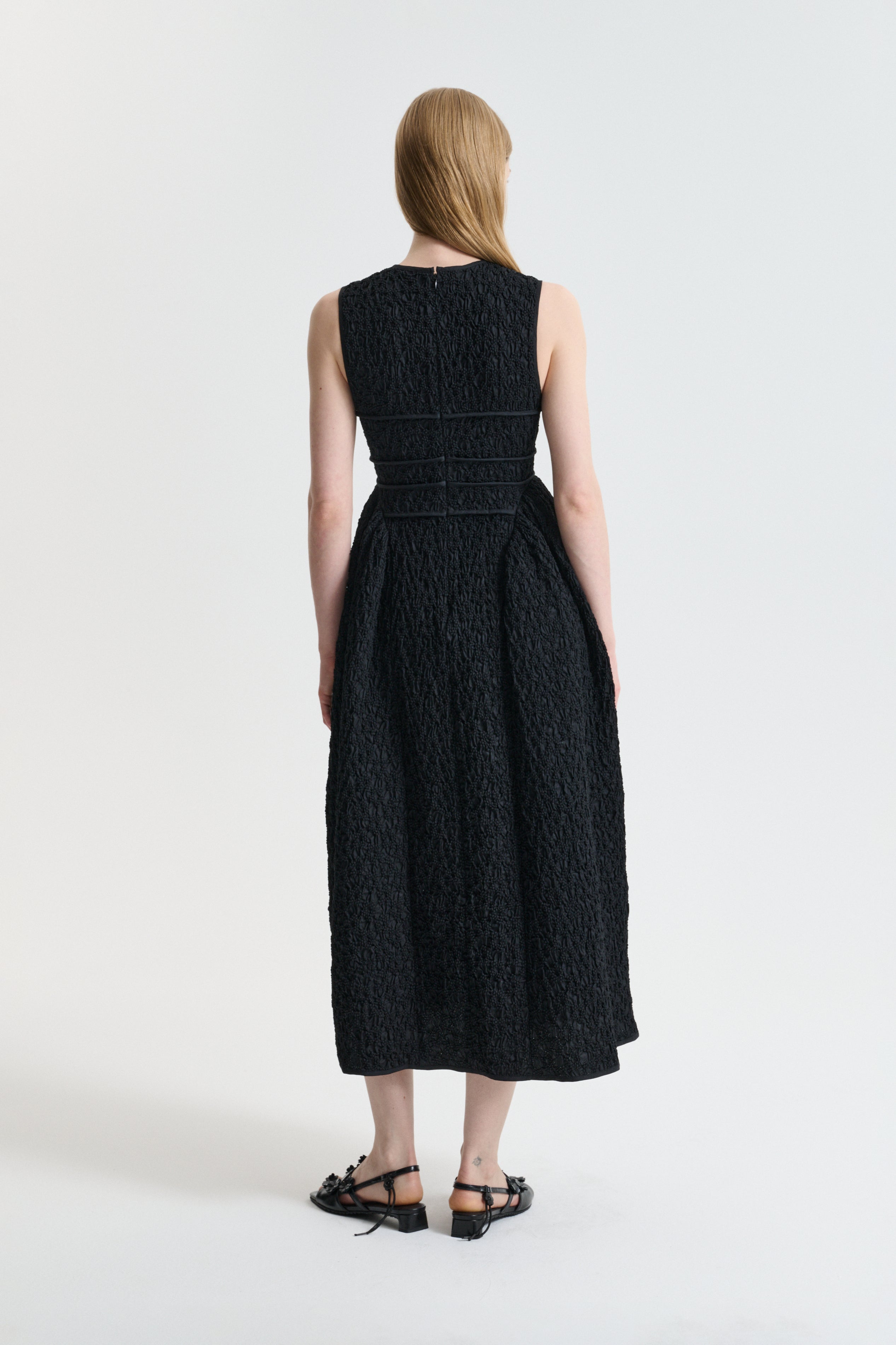 CBDORINA SUN | DRESS FLEUR COTTON SMOCK BLACK – Cecilie Bahnsen