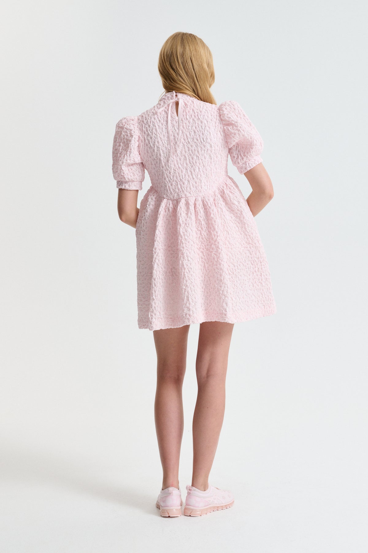 pink cotton dress Cecilie Bahnsen Pink Dress - Ss26 - Cbdumas | Dress Fleur Cotton Smock Blush Pink