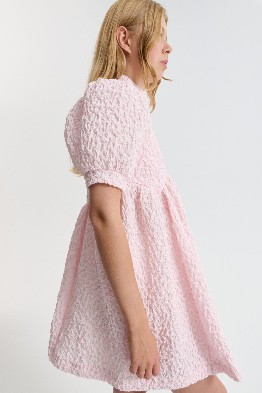 CBDUMAS | DRESS FLEUR COTTON SMOCK BLUSH PINK