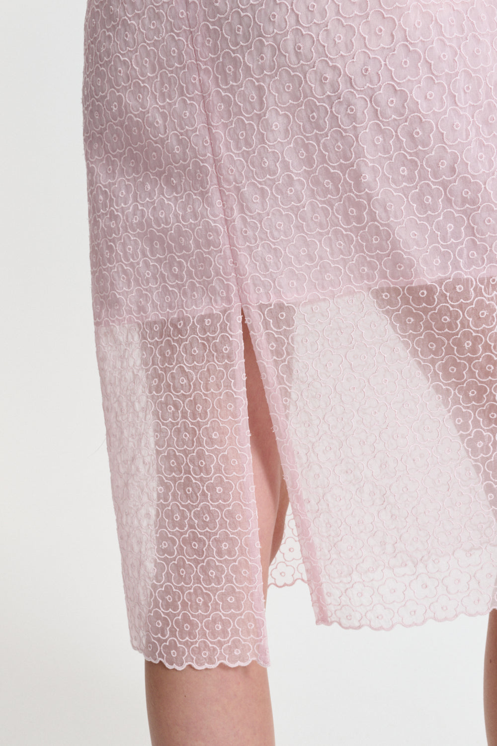 CBDEVIN | DRESS WINDFLOWER EMB BLUSH PINK