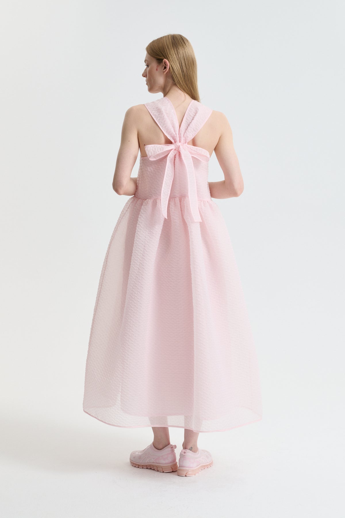 Cecilie Bahnsen Pink Dress - Ss26 - Cbdora | Dress Plumeria Petit Blush Pink - UK14 & available in other sizes