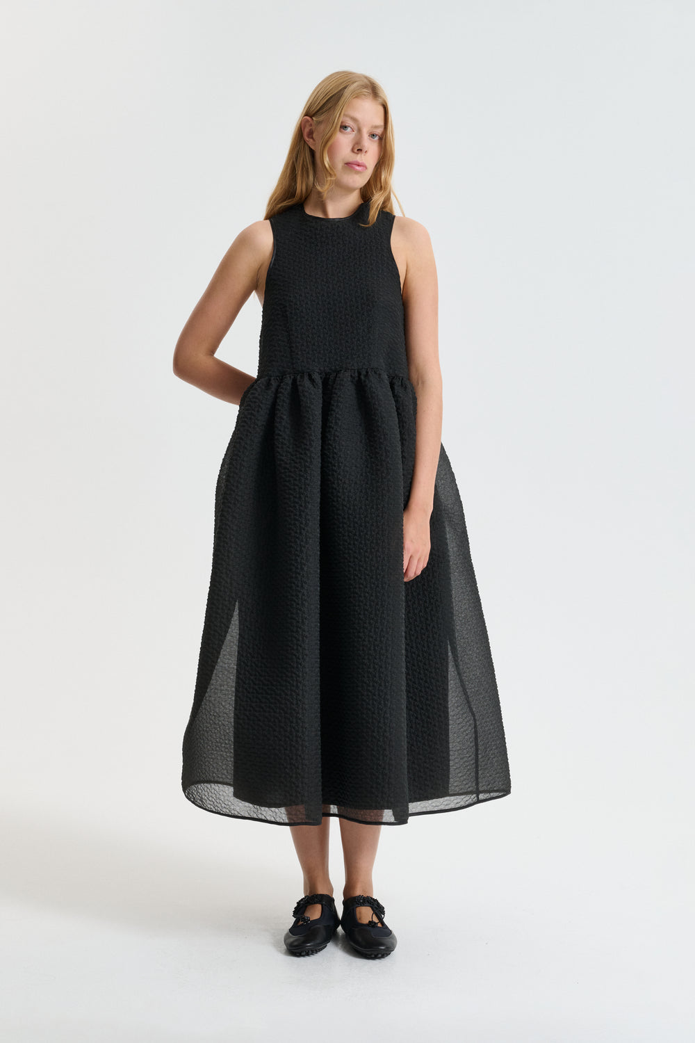 CBDORA | DRESS PLUMERIA PETIT BLACK