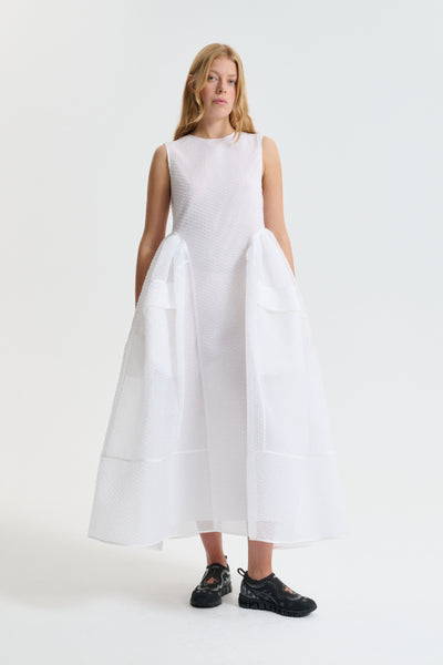 CBDUANA | DRESS PLUMERIA PETIT WHITE – Cecilie Bahnsen