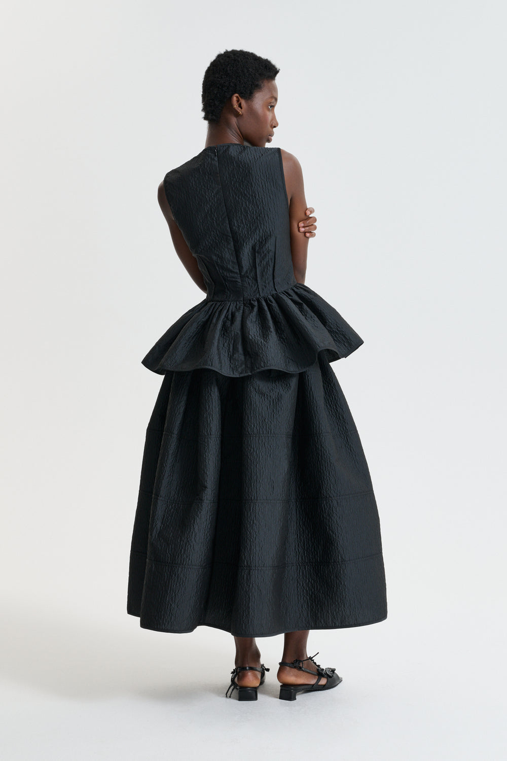 CBDAIMI | TOP STRIA MATELASSÉ BLACK