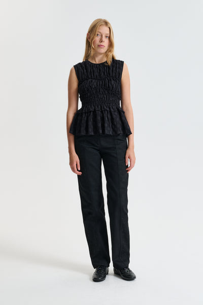 CBDUPHY | TOP FLEUR FIL-COUPÉ BLACK – Cecilie Bahnsen