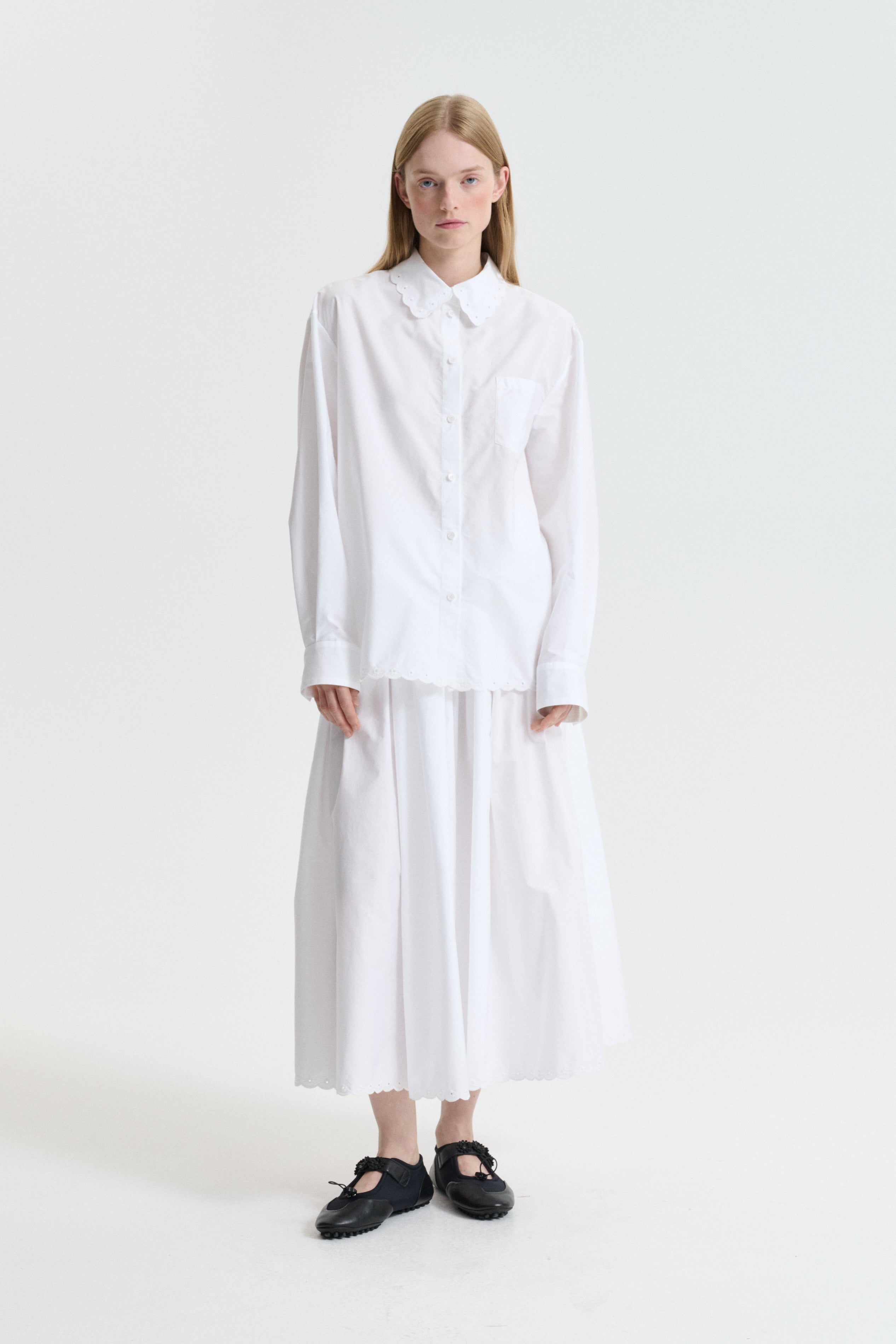 CBDRIA | SHIRT BRODERIE ANGLAISE WHITE