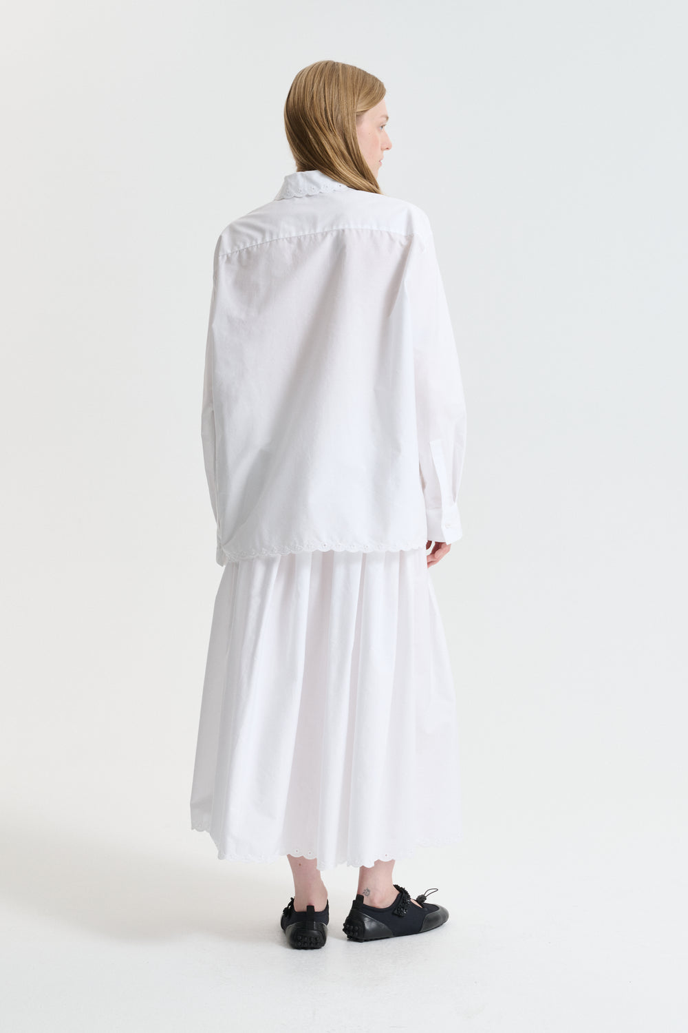 CBDRIA | SHIRT BRODERIE ANGLAISE WHITE