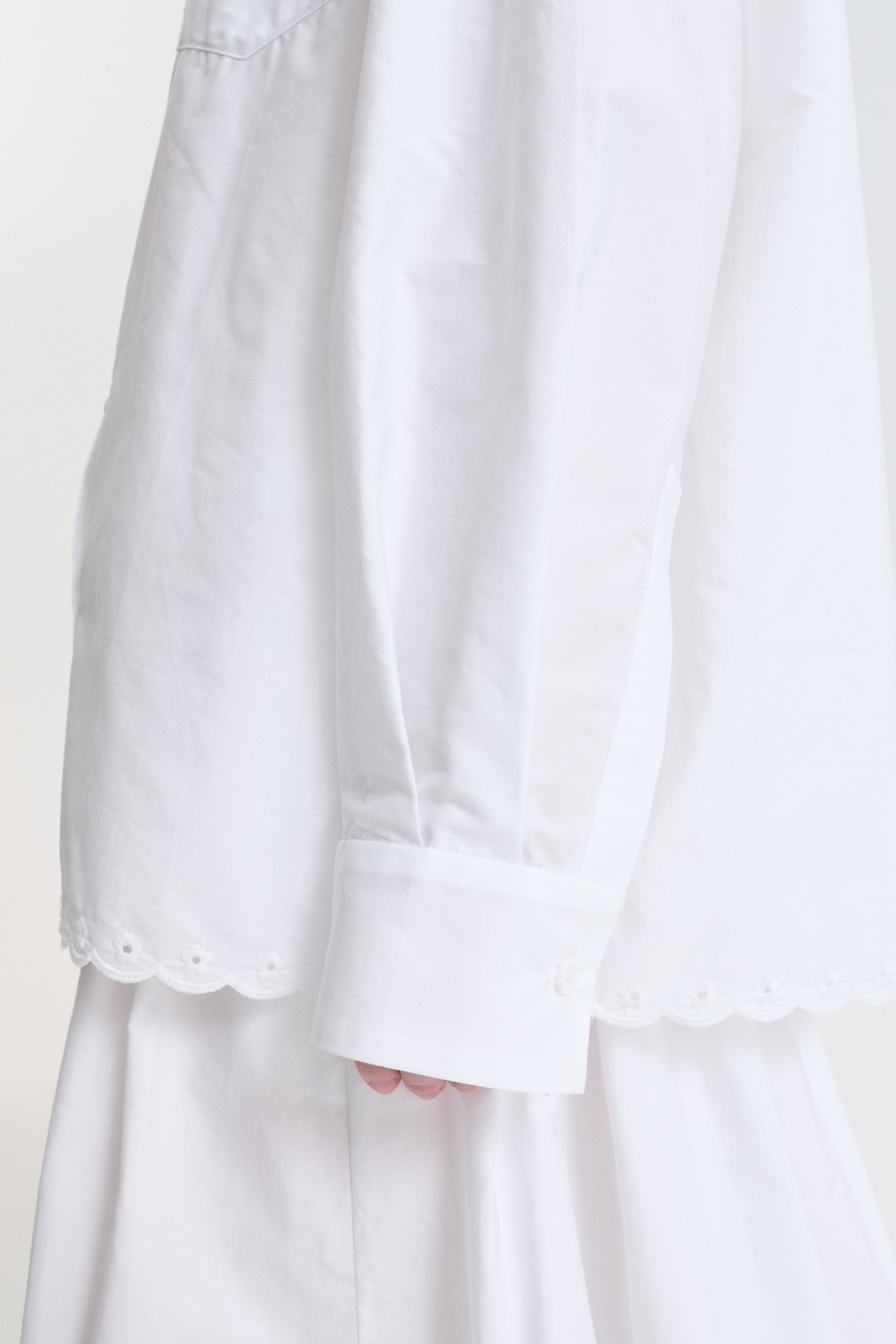 CBDRIA | SHIRT BRODERIE ANGLAISE WHITE