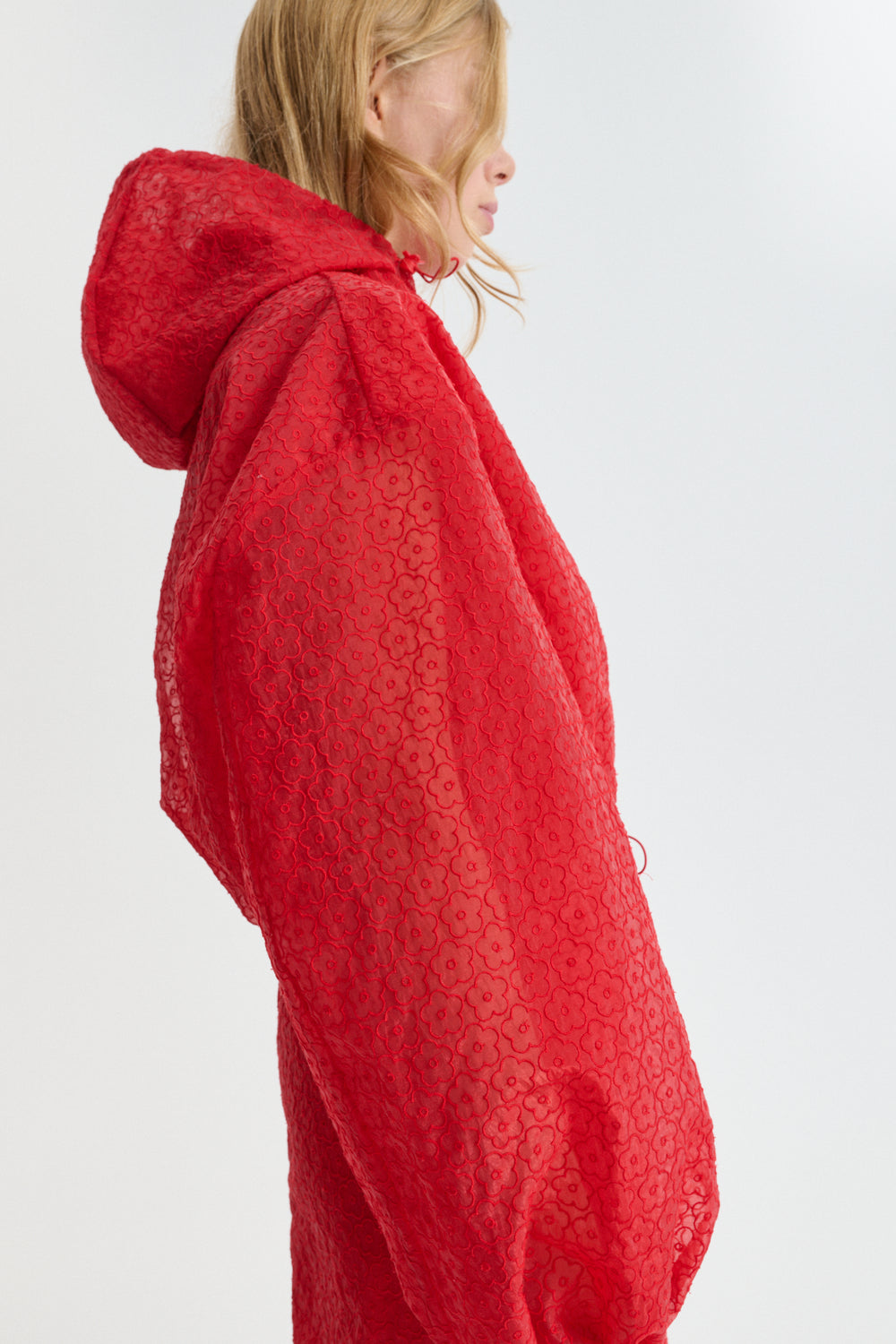 CBAISHA | BLOUSON JACKET WINDFLOWER EMB RED