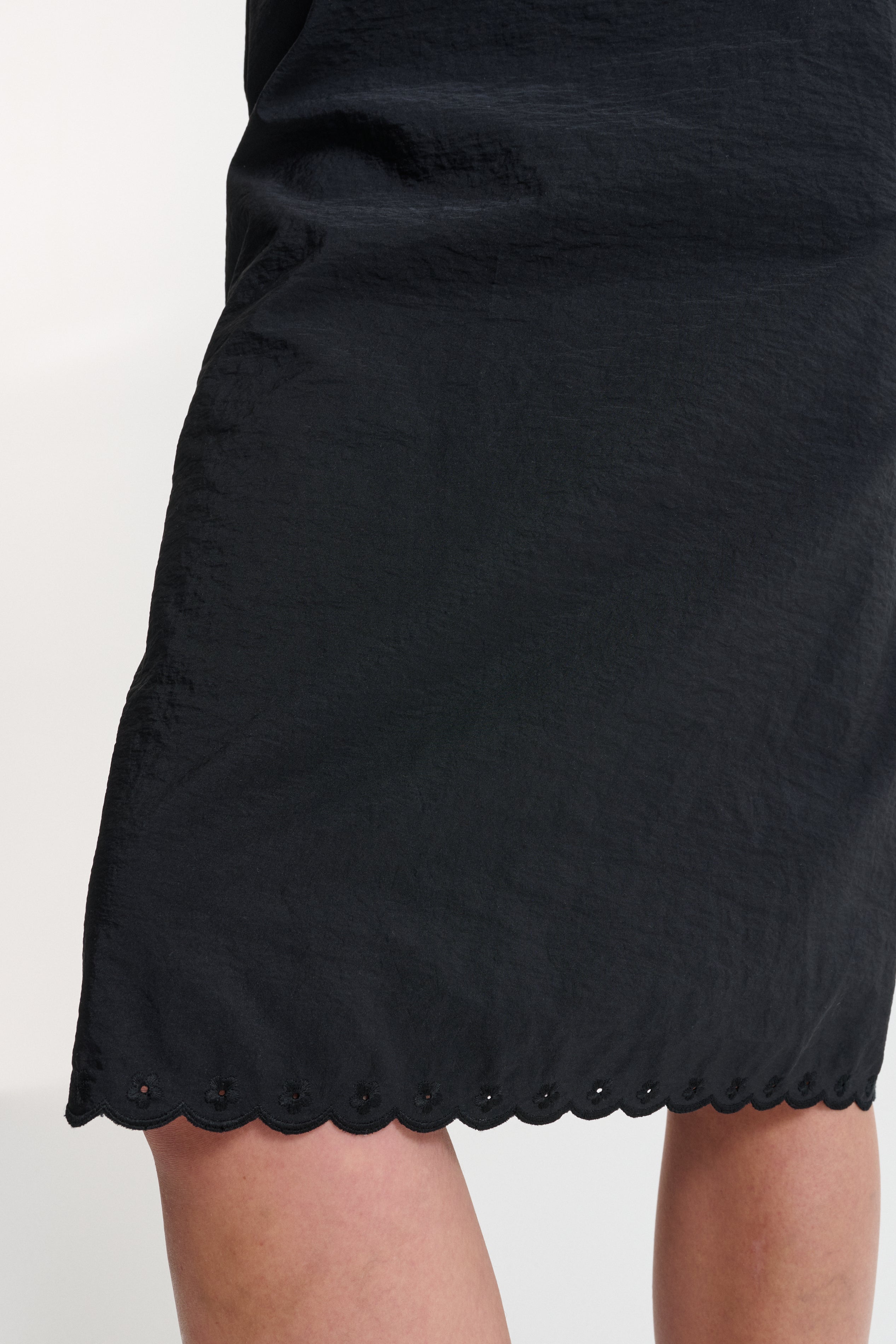 CBBRIA | SKIRT EMBROIDERED TAFFETA BLACK