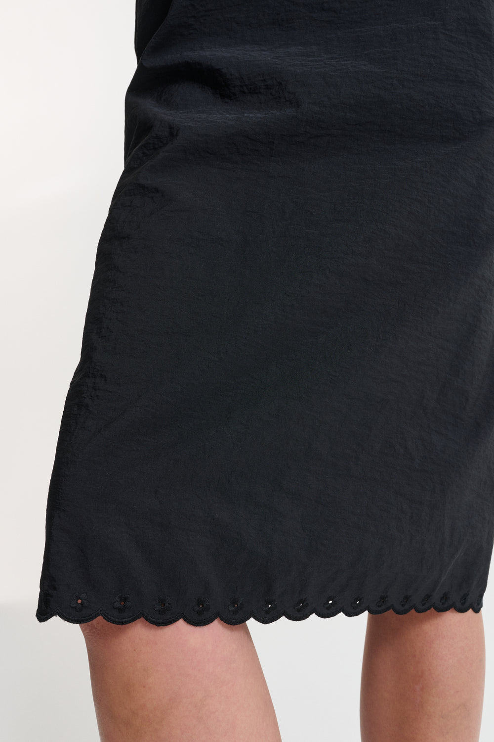 CBBRIA | SKIRT EMBROIDERED TAFFETA BLACK