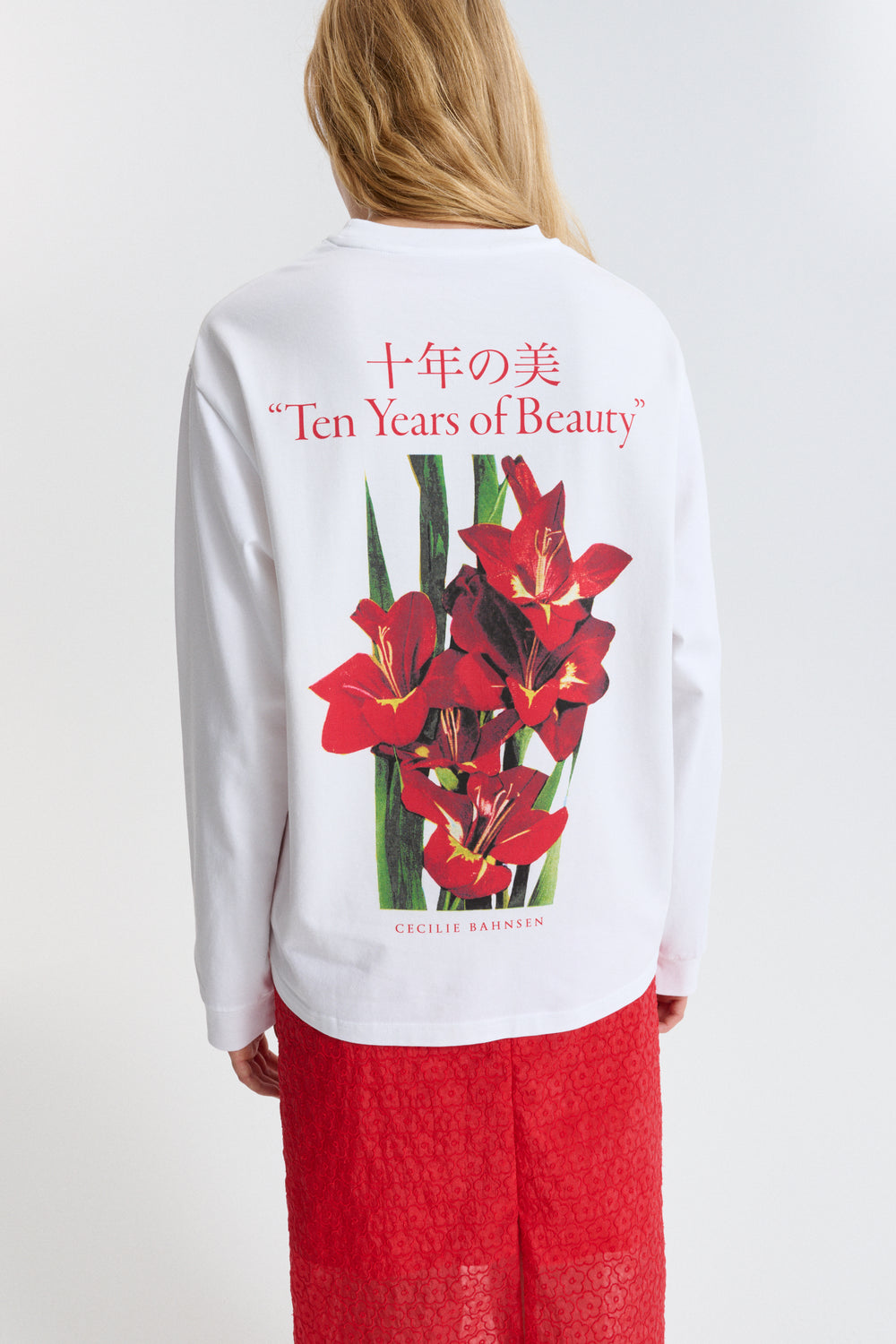 CBLILY | T-SHIRT PRINTED JERSEY WHITE / RED