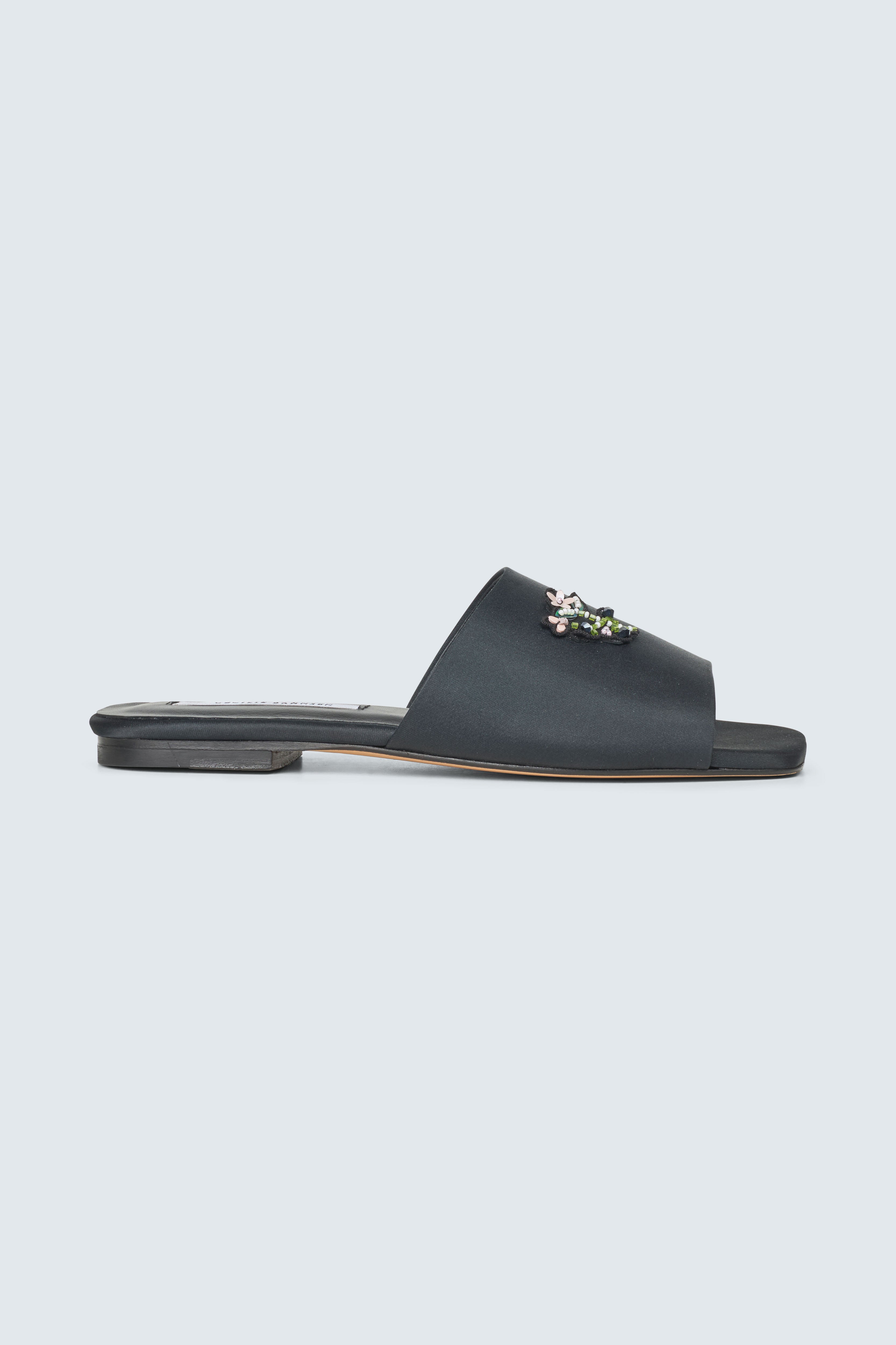 CBGARRON | SLIDE BEADED SATIN BLACK