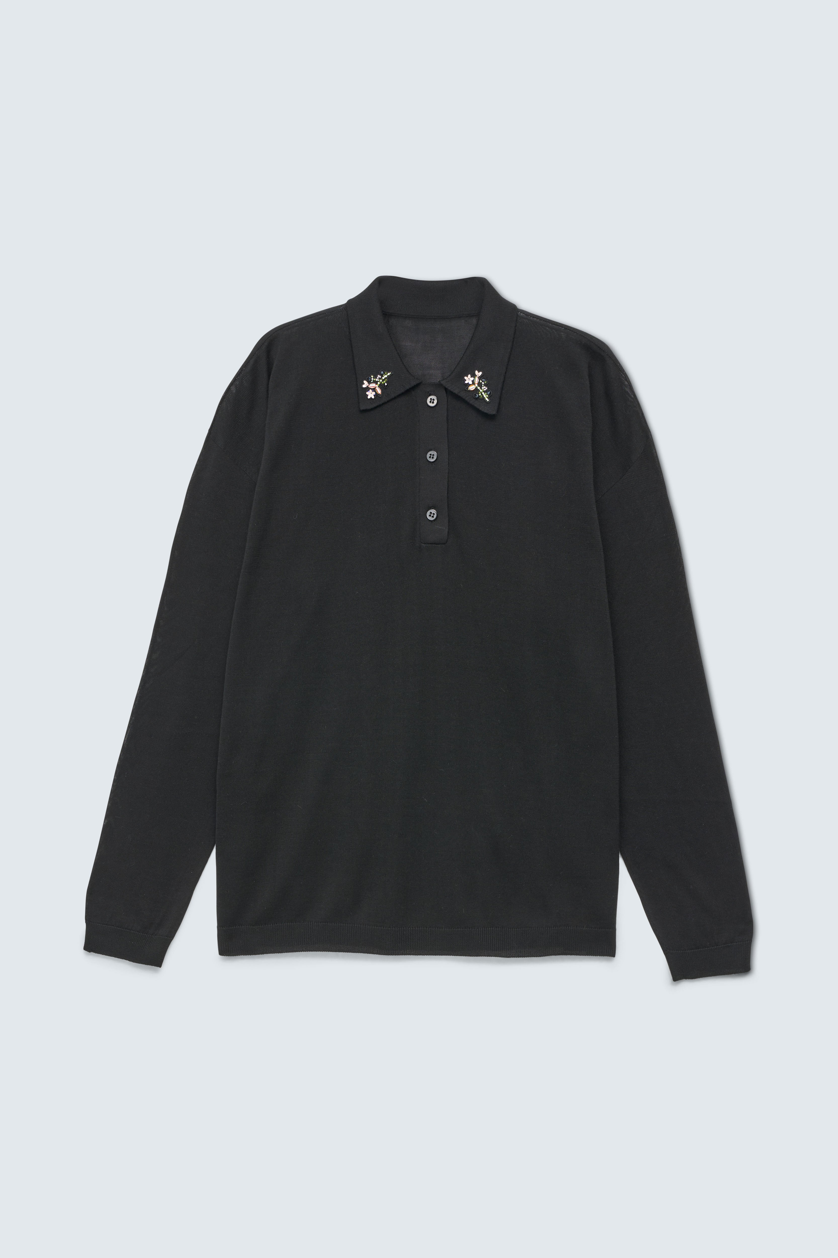CBGAELLE | PULLOVER DAINTY SILK KNIT BLACK