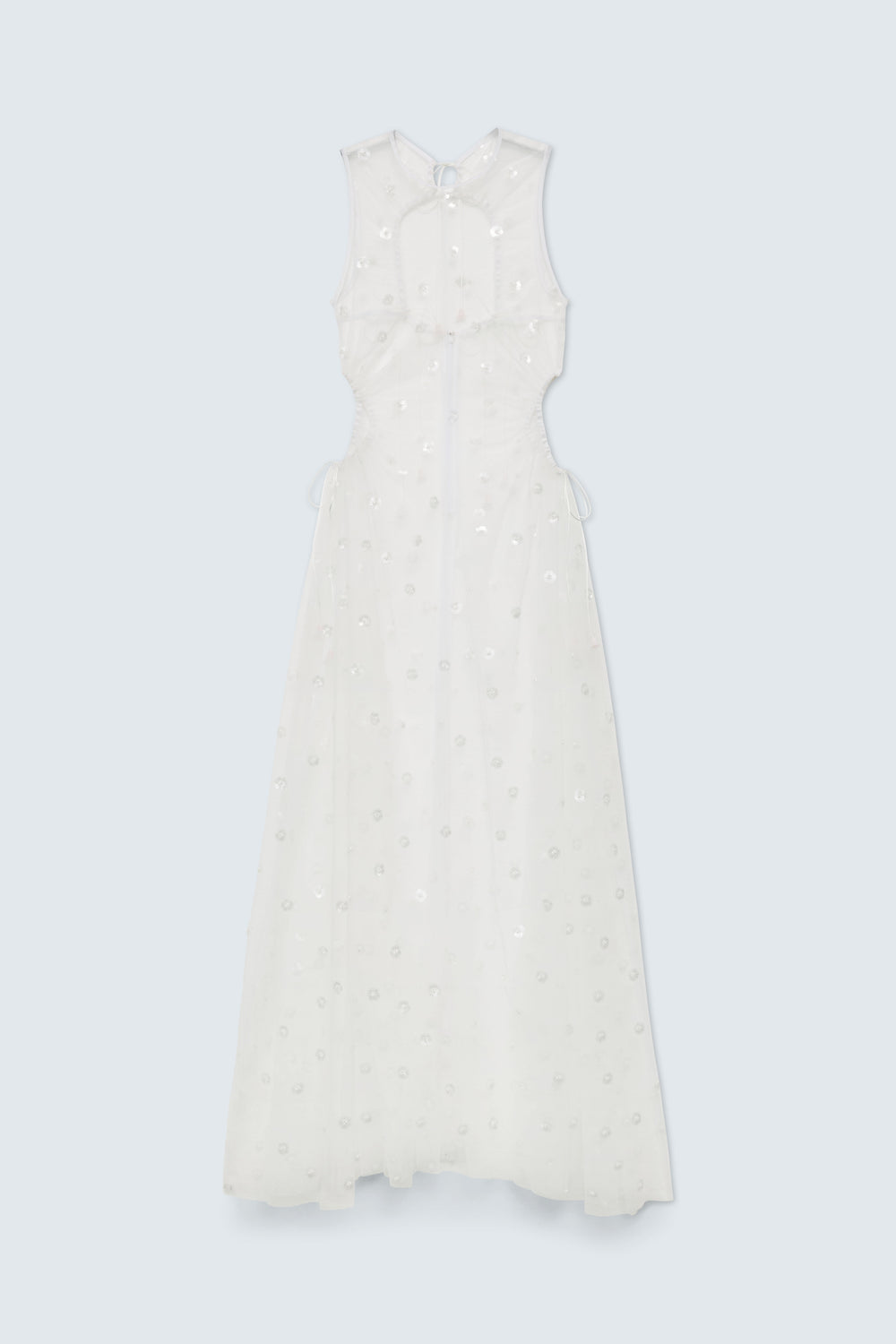 CBFANNETTE | GOWN SEQUIN BLOSSOM TULLE CLEAR