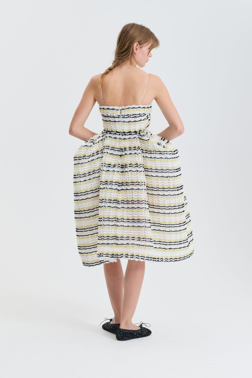 CBGIGI | DRESS STRIPED FIL-COUPÉ WHITE MULTI