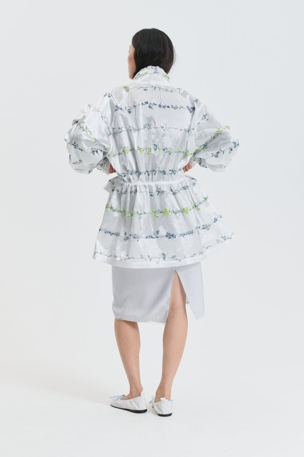 CBGILLIAN | JACKET DAINTY JACQUARD WHITE MULTI