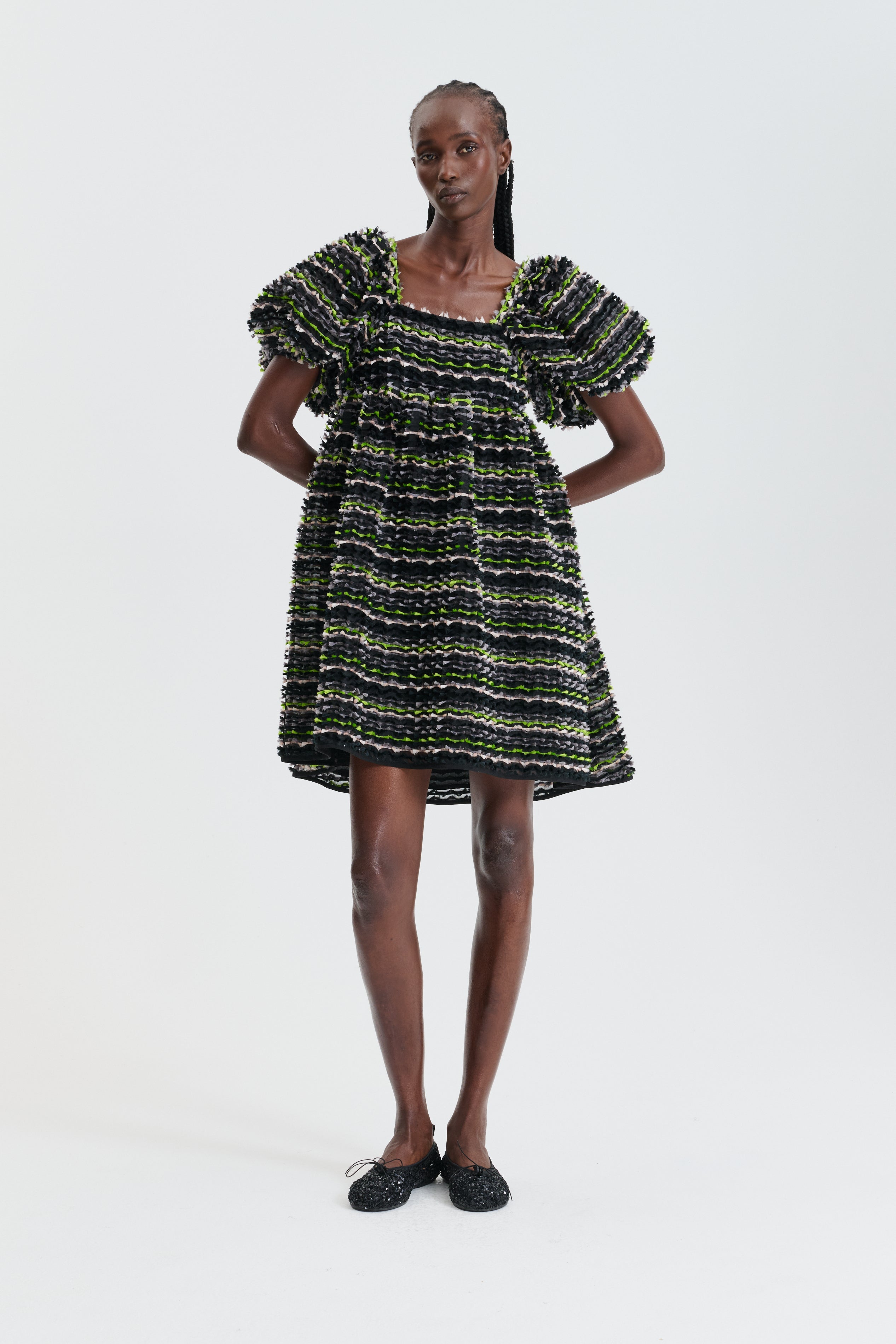 CBRAGNHILD | DRESS STRIPED FIL-COUPÉ BLACK MULTI
