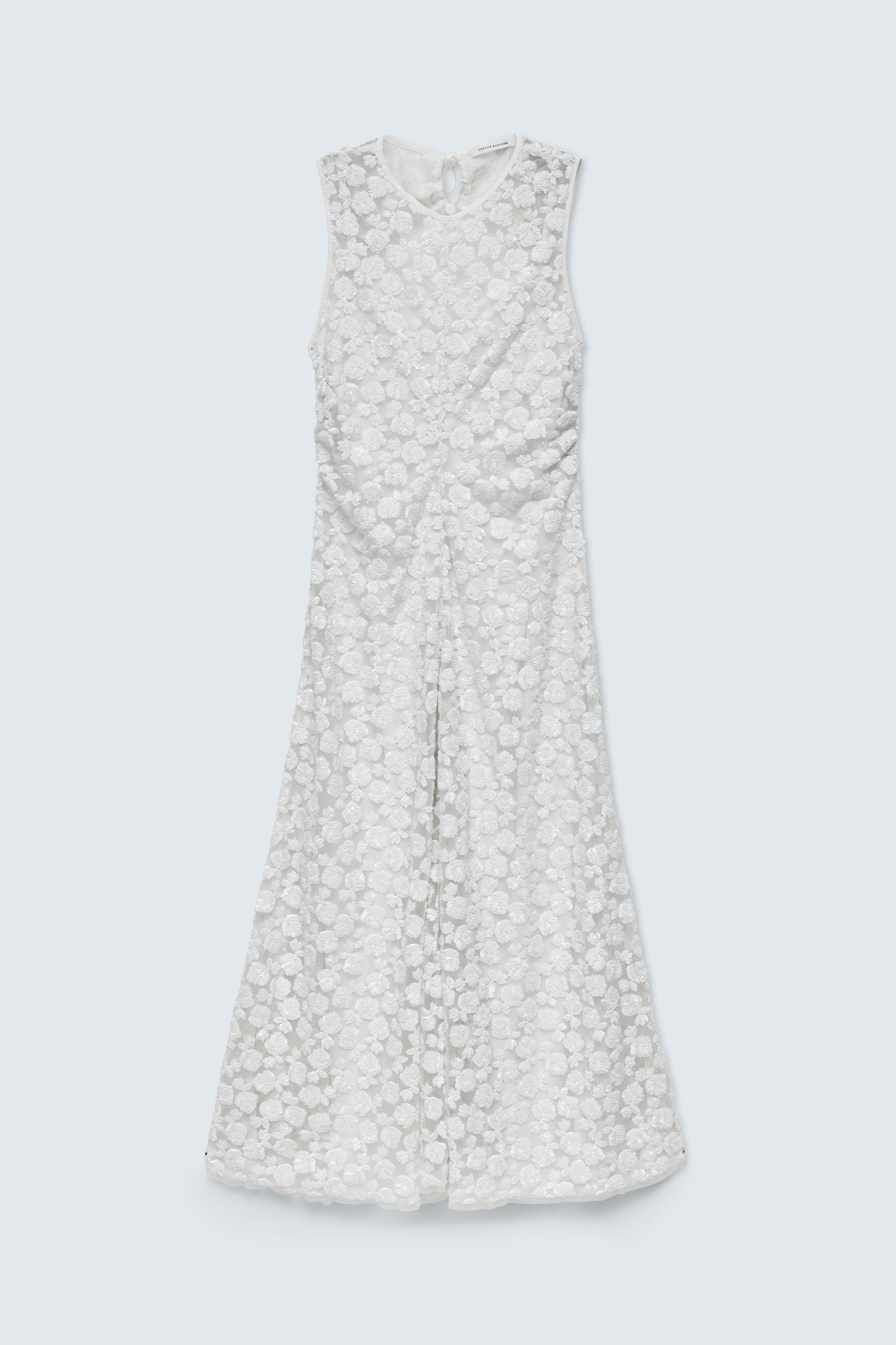 CBGAIA | GOWN LETITIA SEQUINS WHITE
