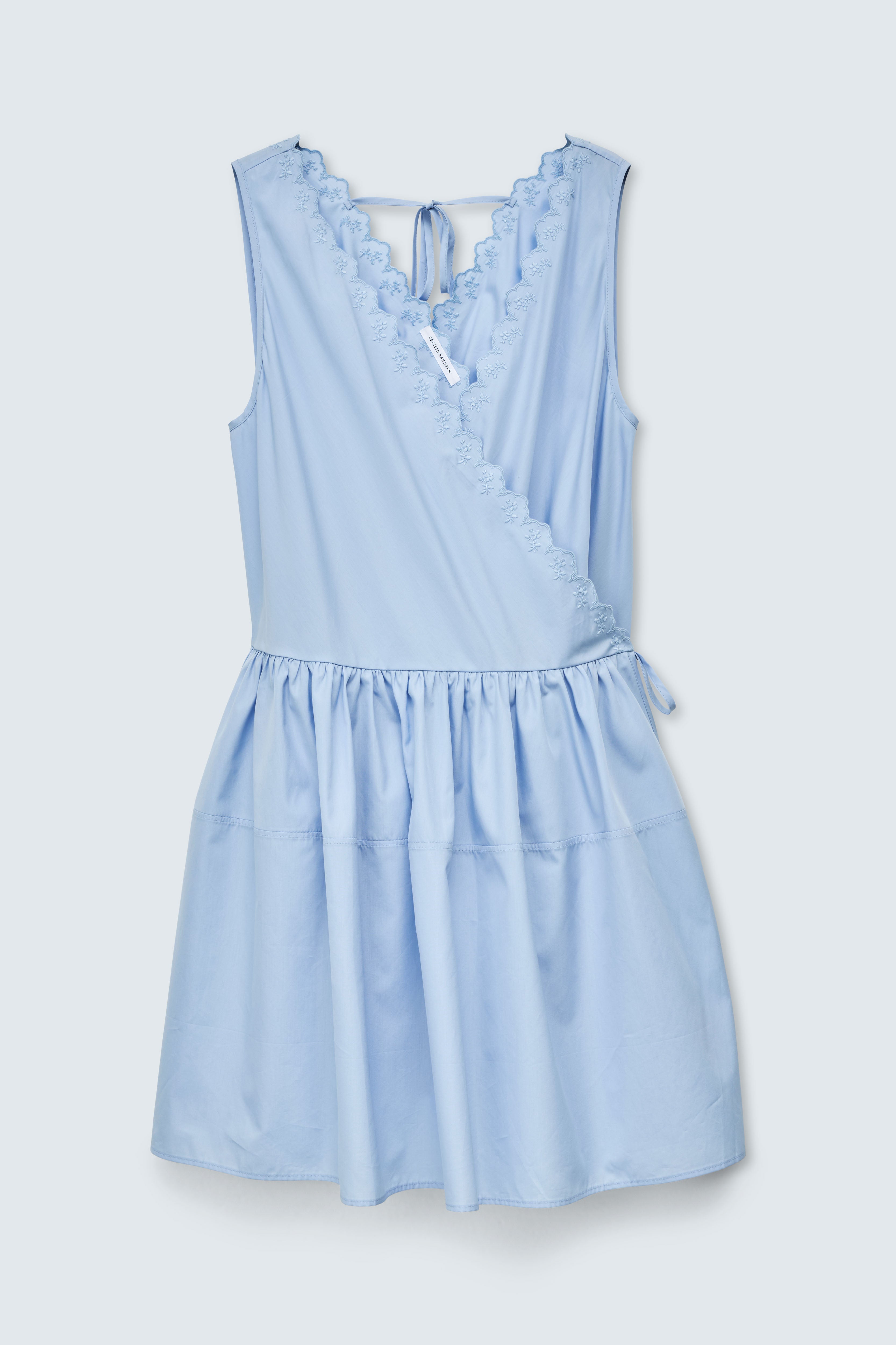 CBGEN | DRESS EMBROIDERED COTTON LIGHT BLUE