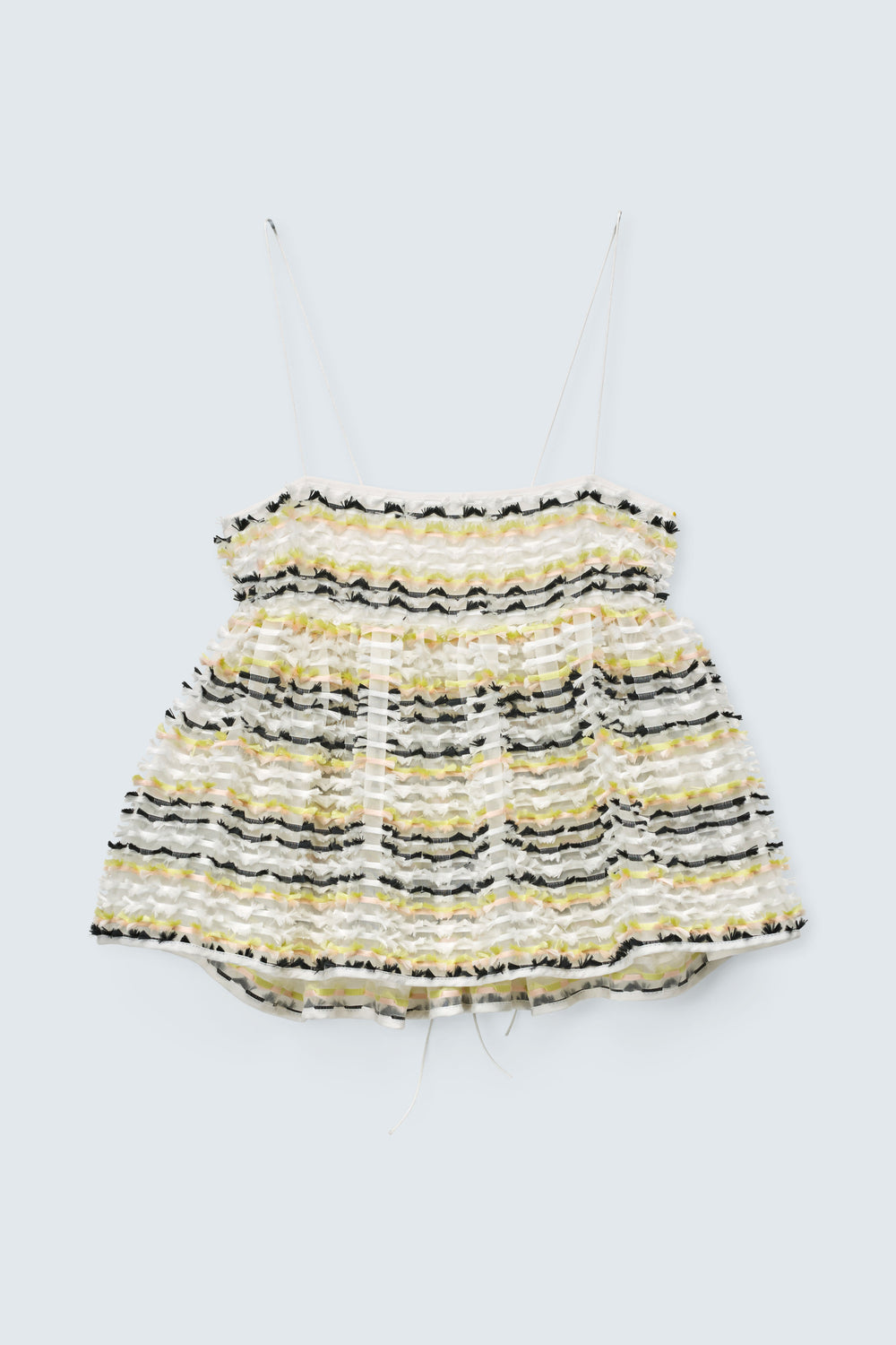 CBSELENA | TOP STRIPED FIL-COUPÉ WHITE MULTI