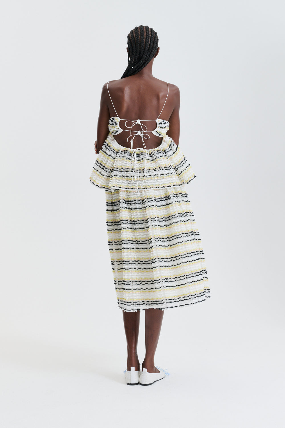 CBSELENA | TOP STRIPED FIL-COUPÉ WHITE MULTI