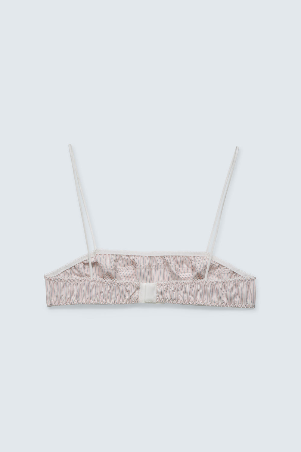 CBGEUM | BRALETTE STRIPED SILK TWILL LIGHT PINK