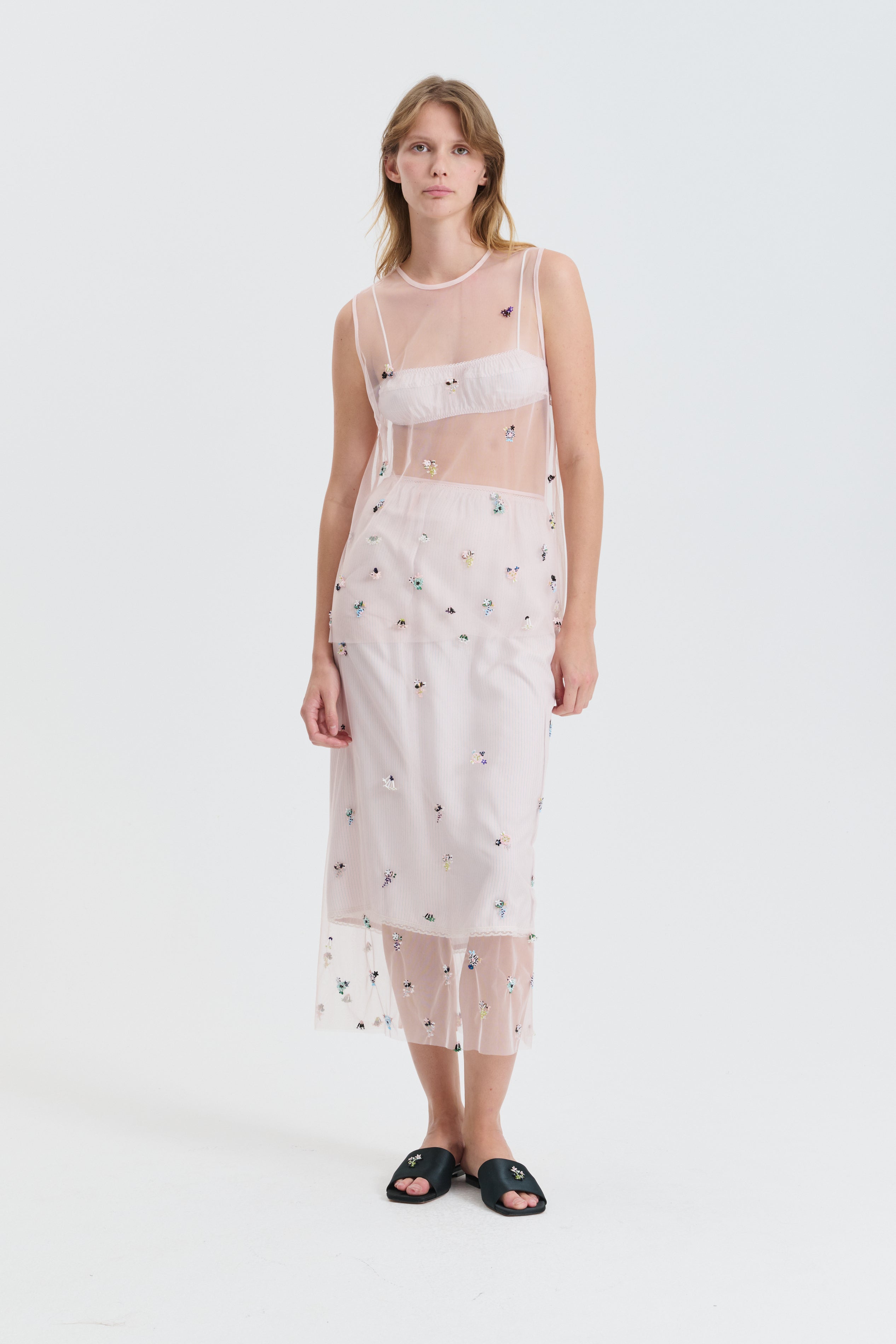 CBALBA | TOP WILDFLOWER APPLIQUÈ PINK MULTI