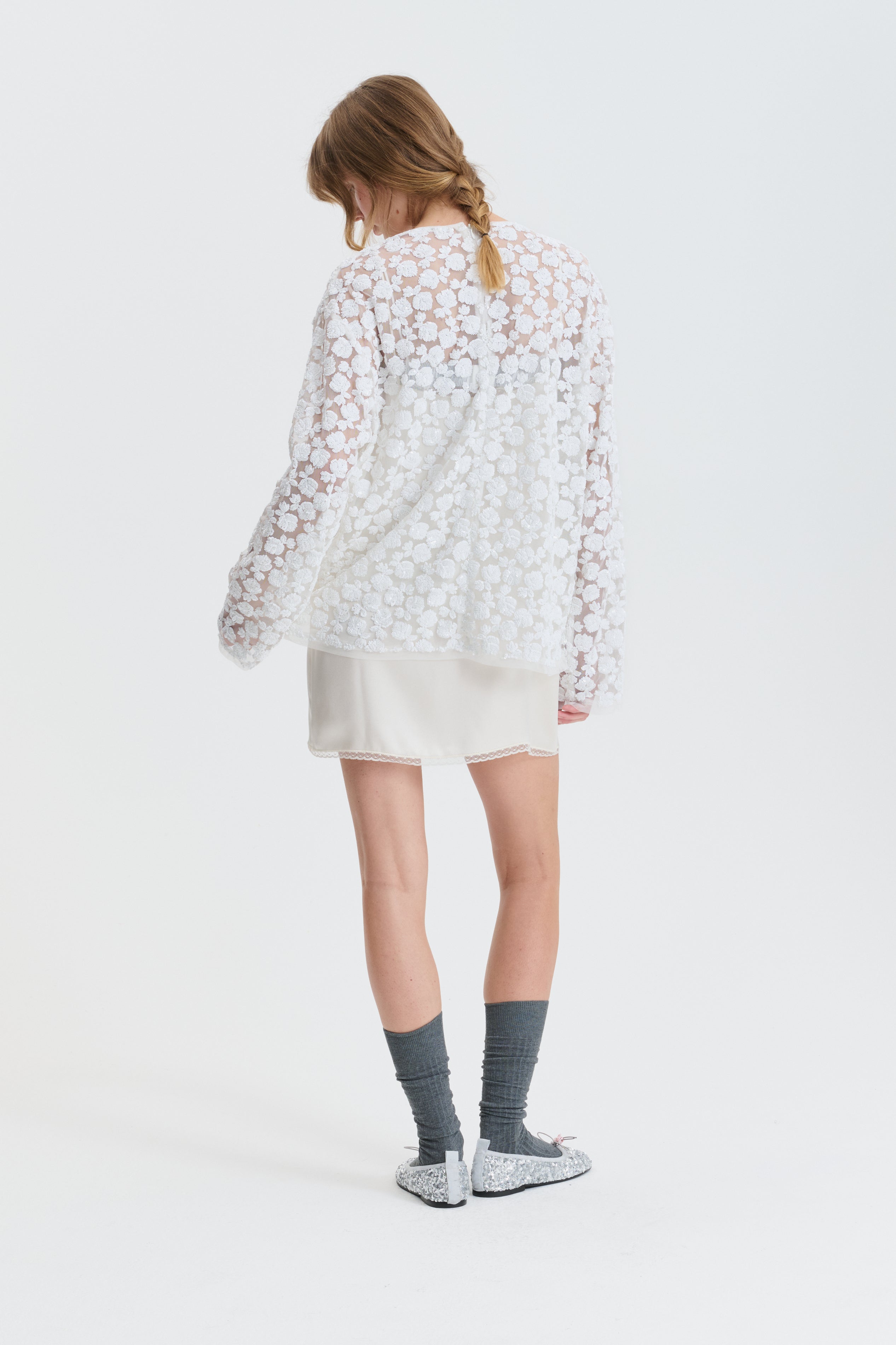CBGROUPIE | BLOUSE LETITIA SEQUINS WHITE