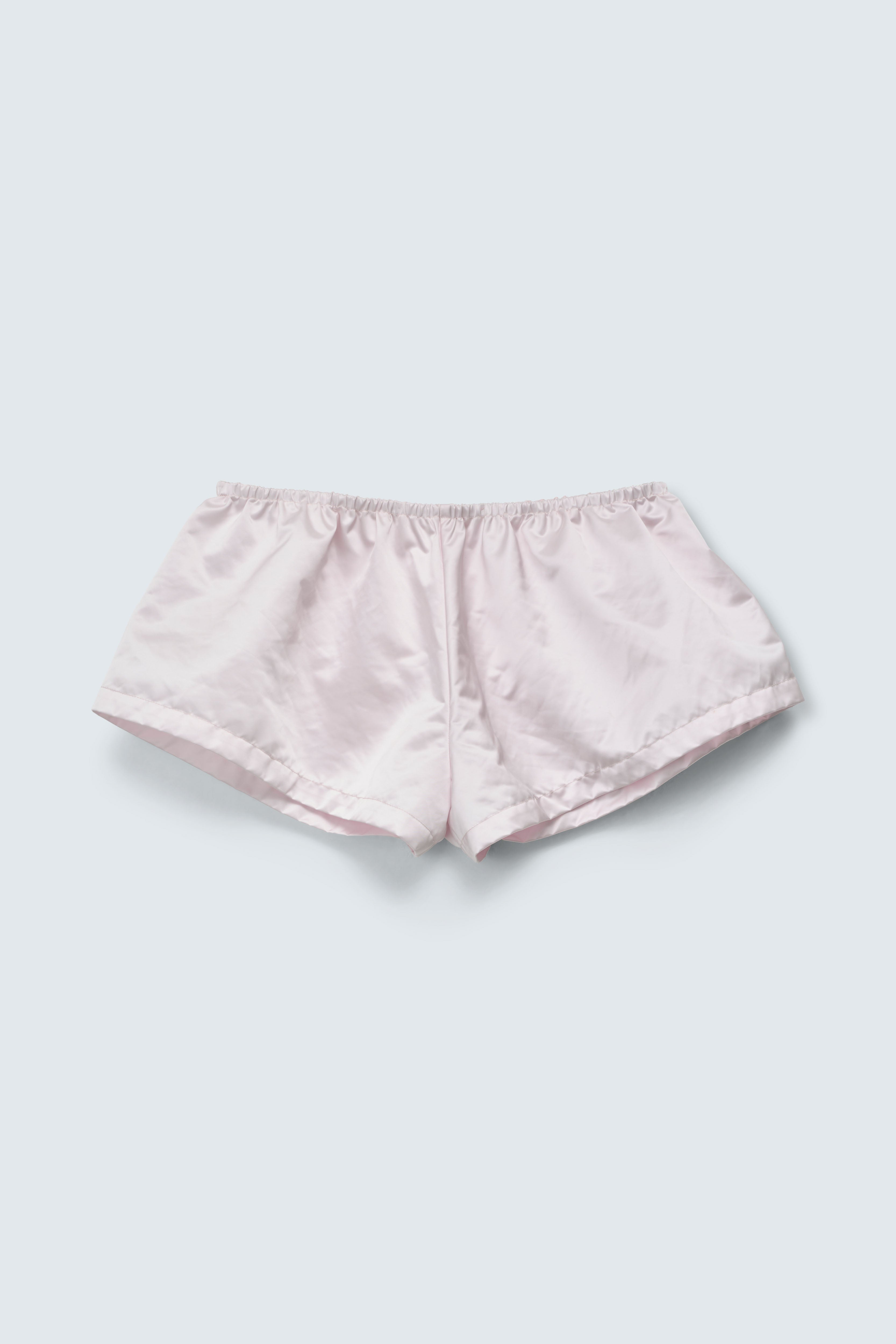 CBGEMI | SHORTS NYLON DUCHESS SATIN PALE PINK