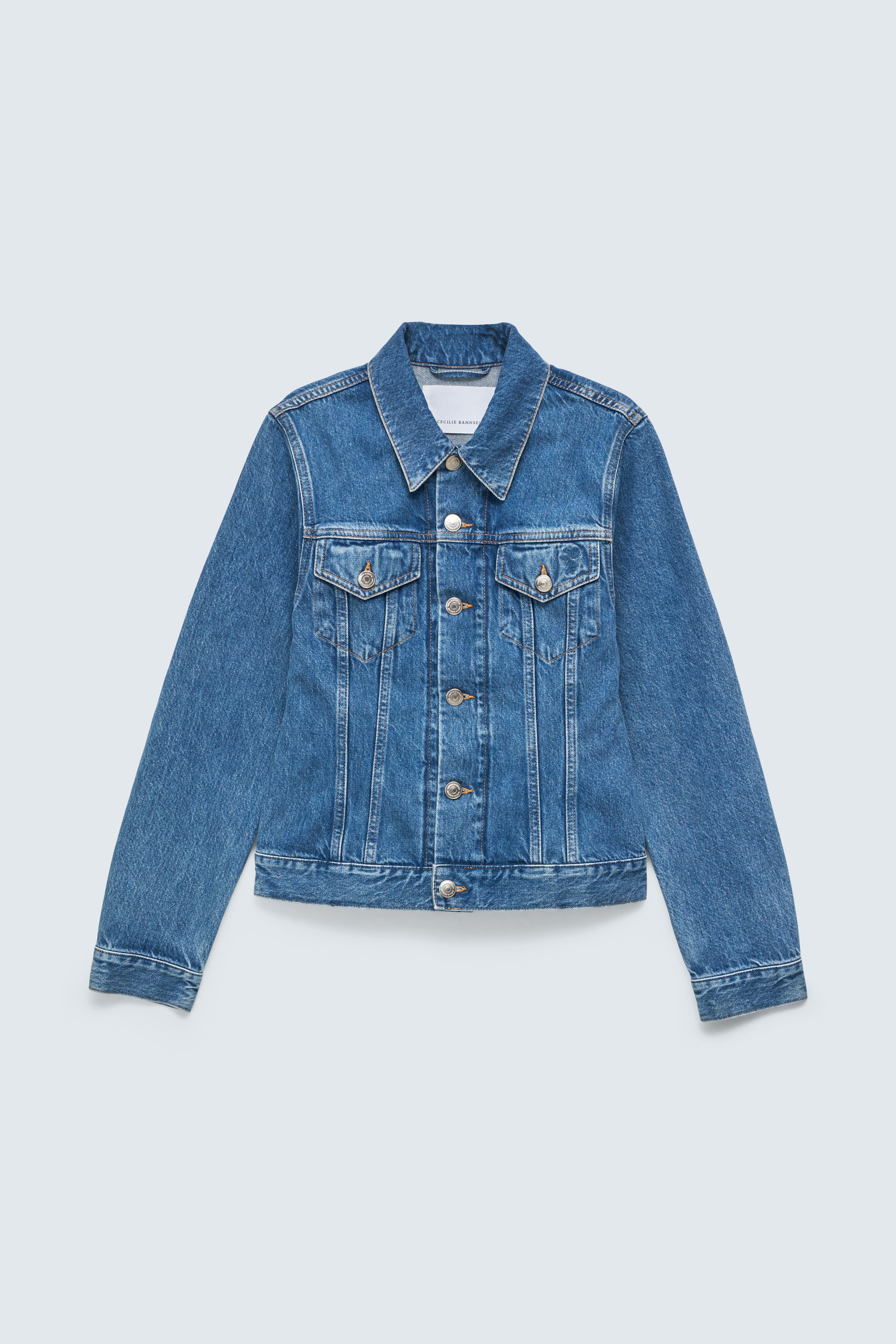 CBGINNIE | JACKET DENIM WASHED BLUE