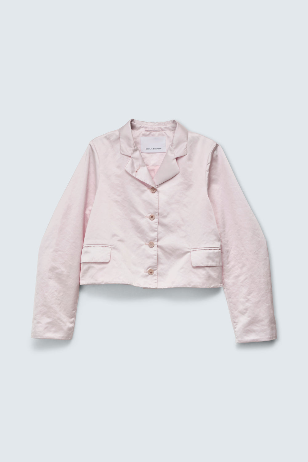 CBMARA | JACKET NYLON DUCHESS SATIN PALE PINK
