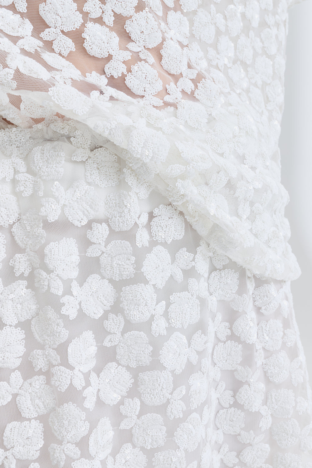 CBGERANI | SKIRT LETITIA SEQUINS WHITE