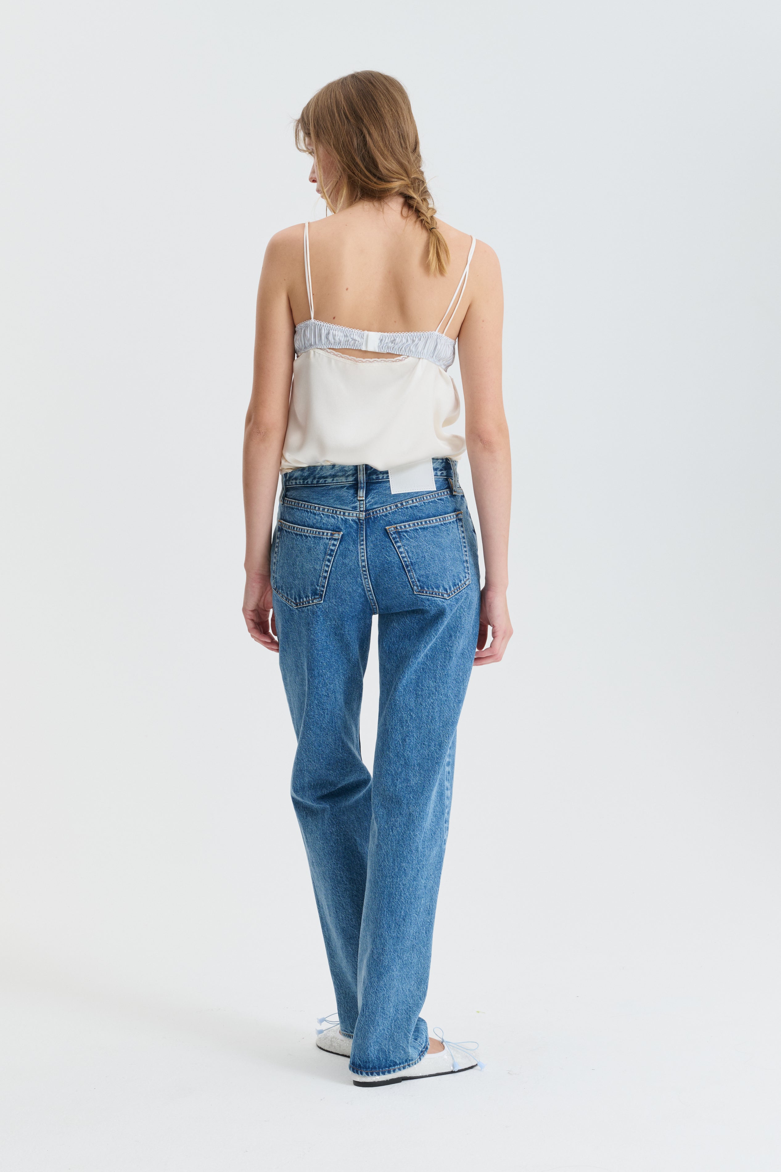 CBGEORGETTE | JEANS DENIM WASHED BLUE