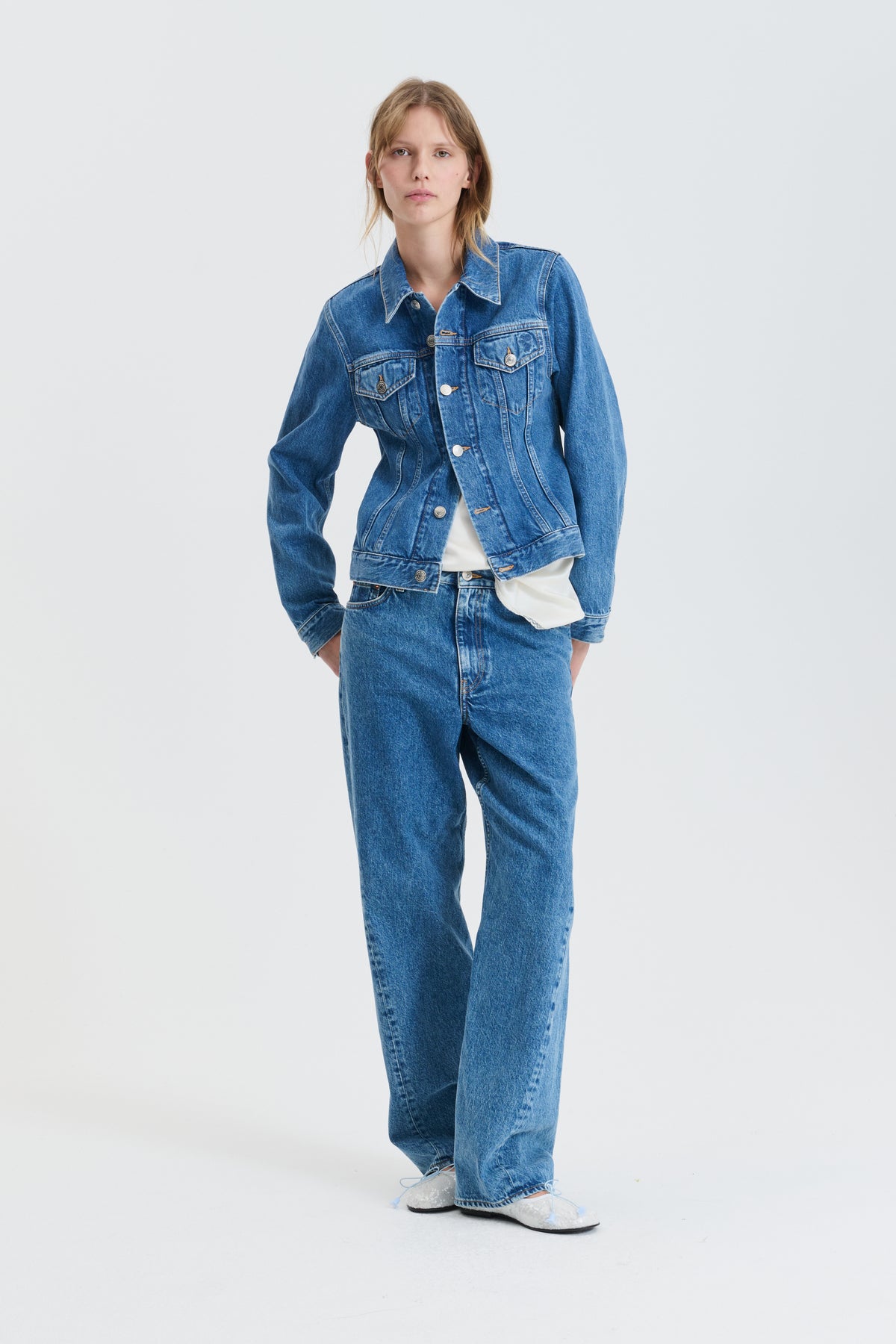 CBGENEVA | JEANS DENIM WASHED BLUE