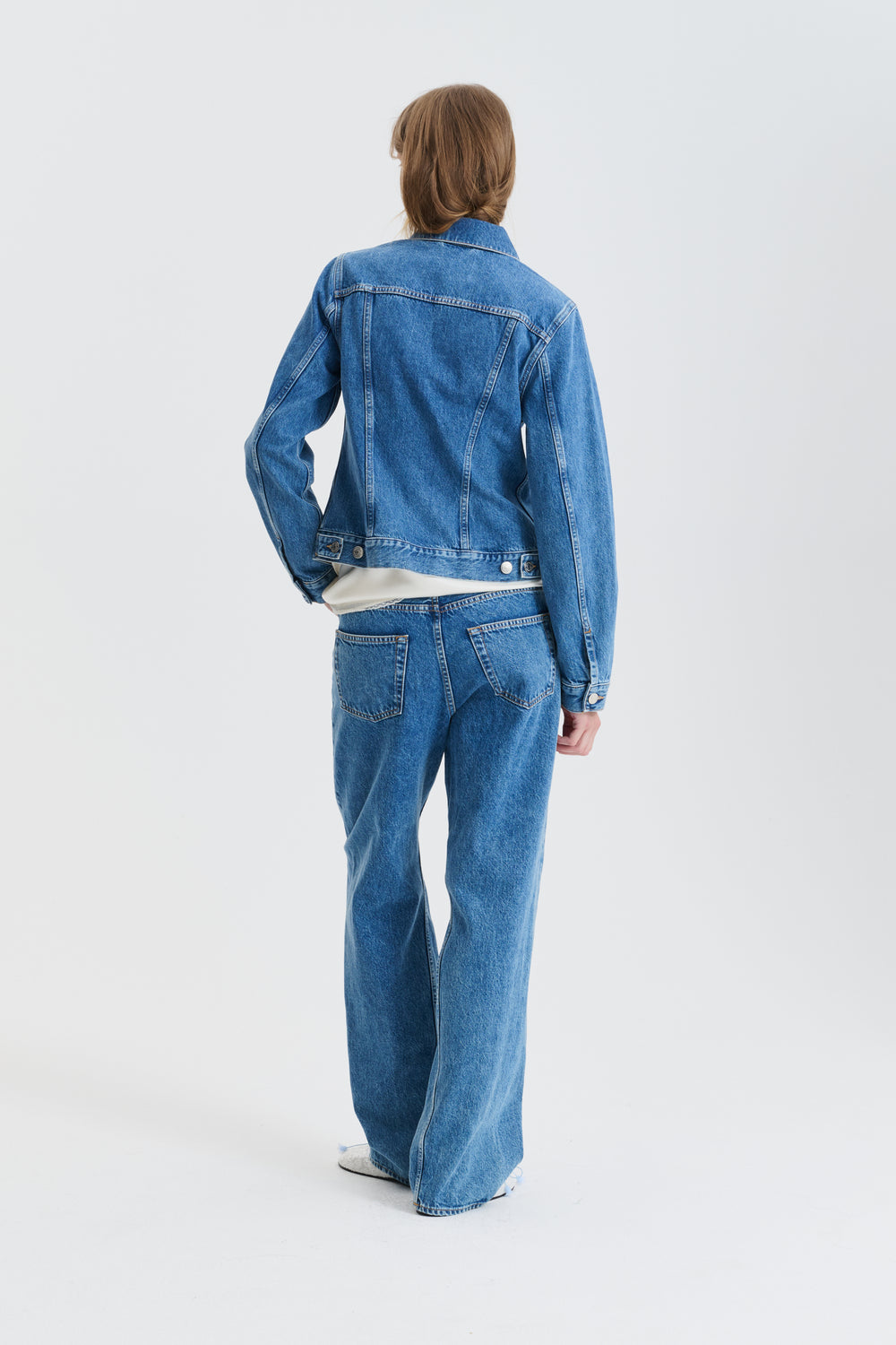 CBGINNIE | JACKET DENIM WASHED BLUE