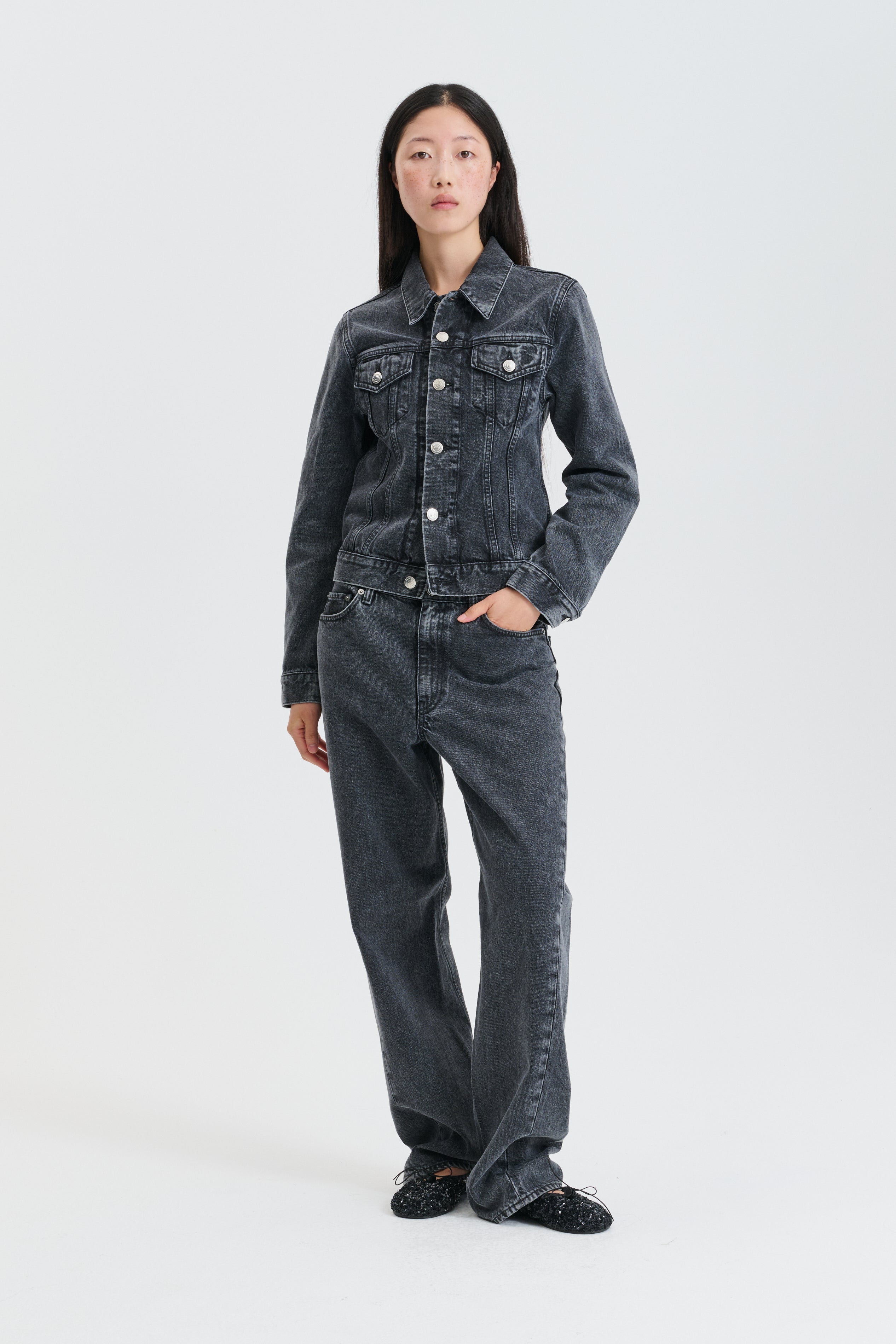 CBGENEVA | JEANS DENIM WASHED BLACK
