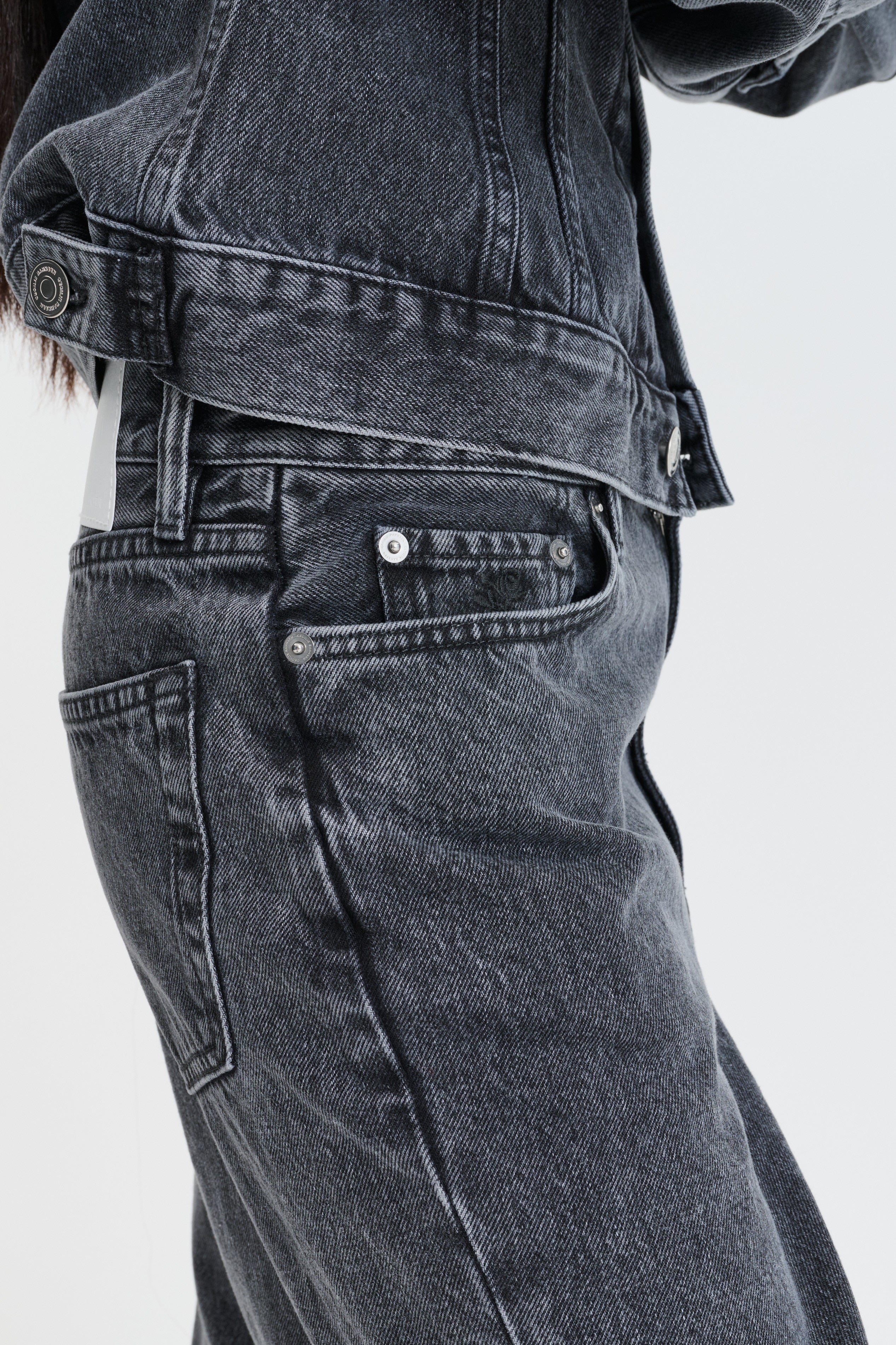 CBGENEVA | JEANS DENIM WASHED BLACK