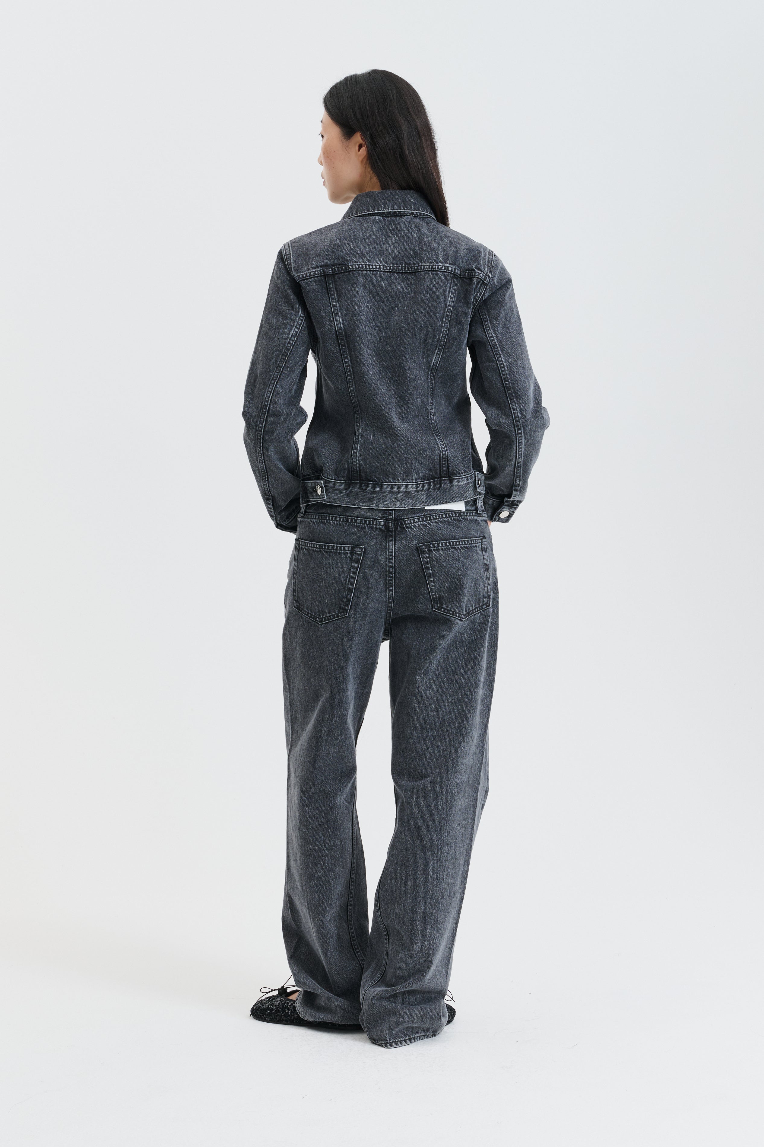 CBGENEVA | JEANS DENIM WASHED BLACK