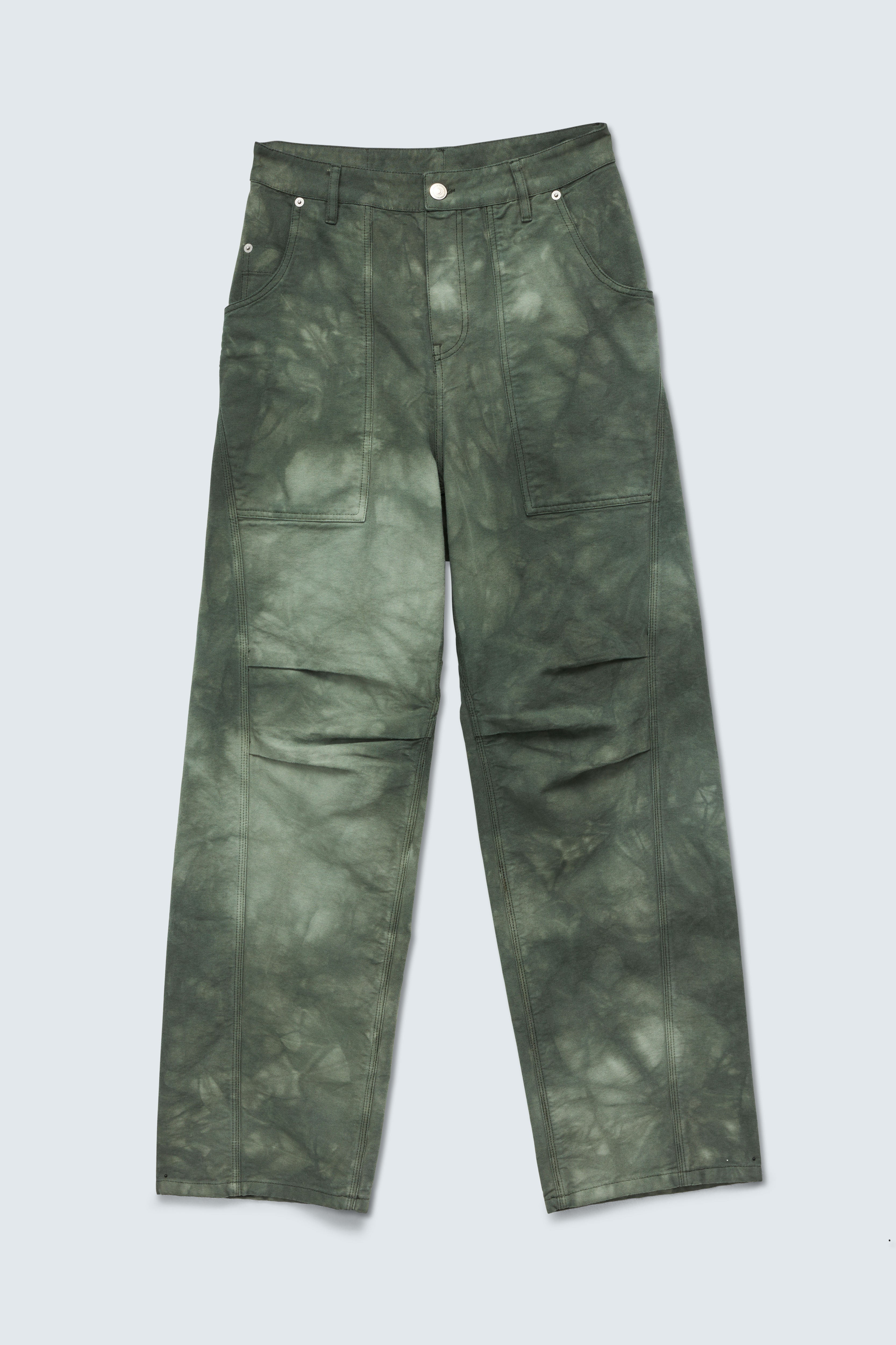 CBGABEL | TROUSERS CANVAS WASHED GREEN