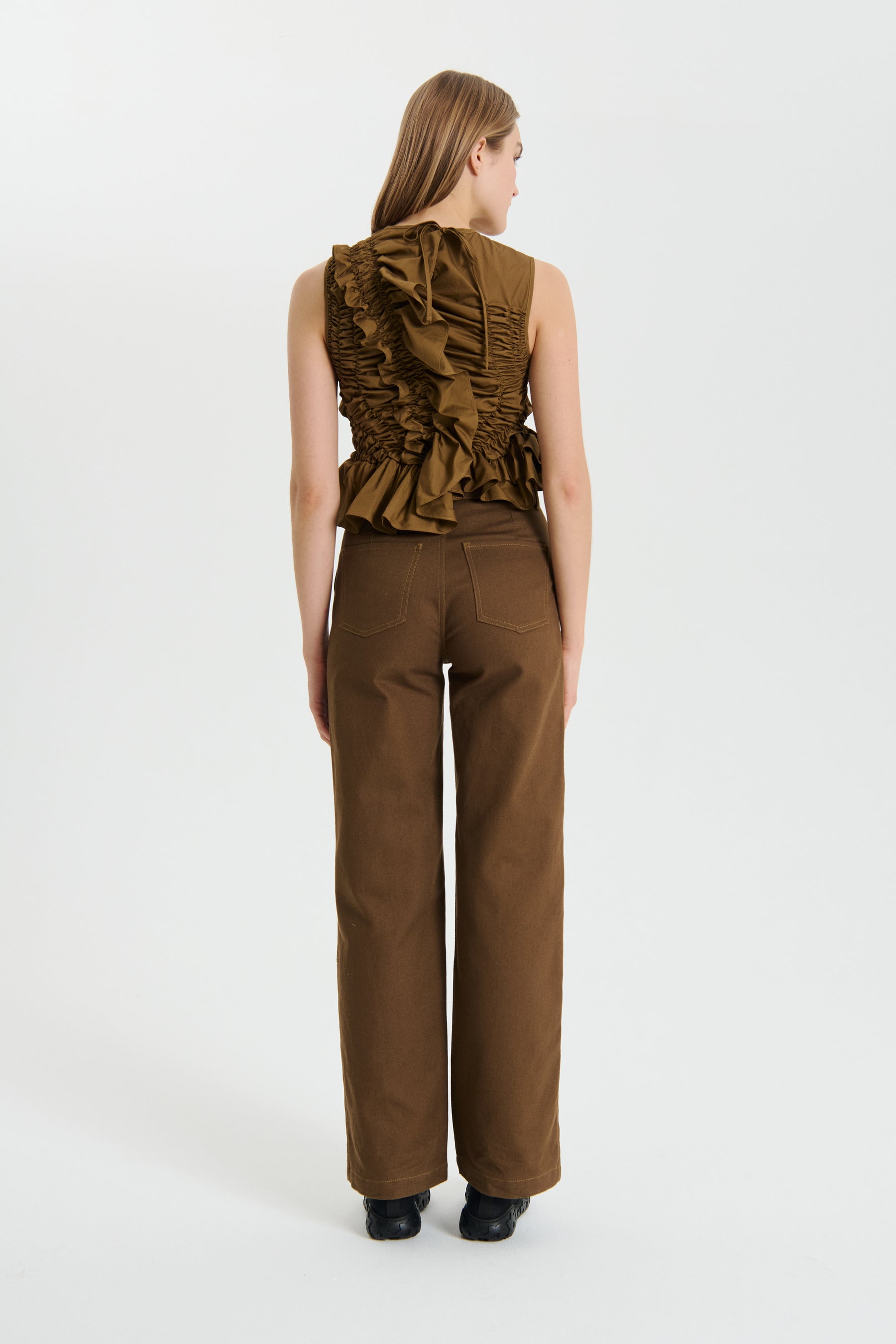 OMEGA | TROUSERS DENIM FALL BROWN