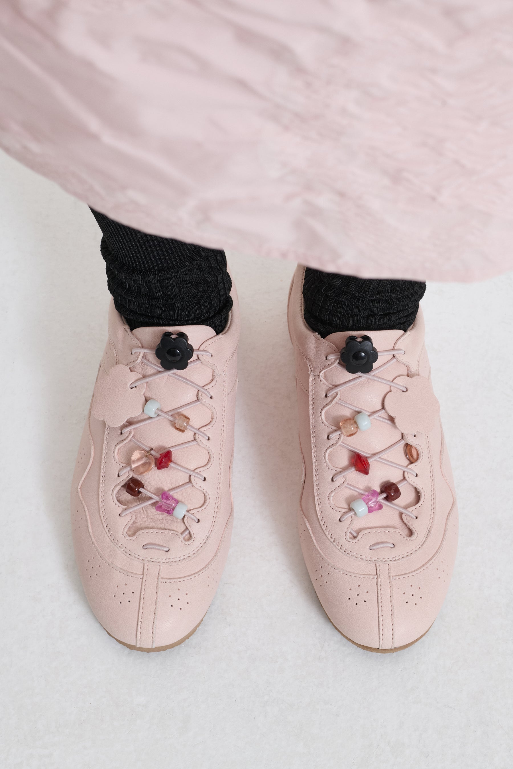 BLAISE | SNEAKER LEATHER BLUSH PINK