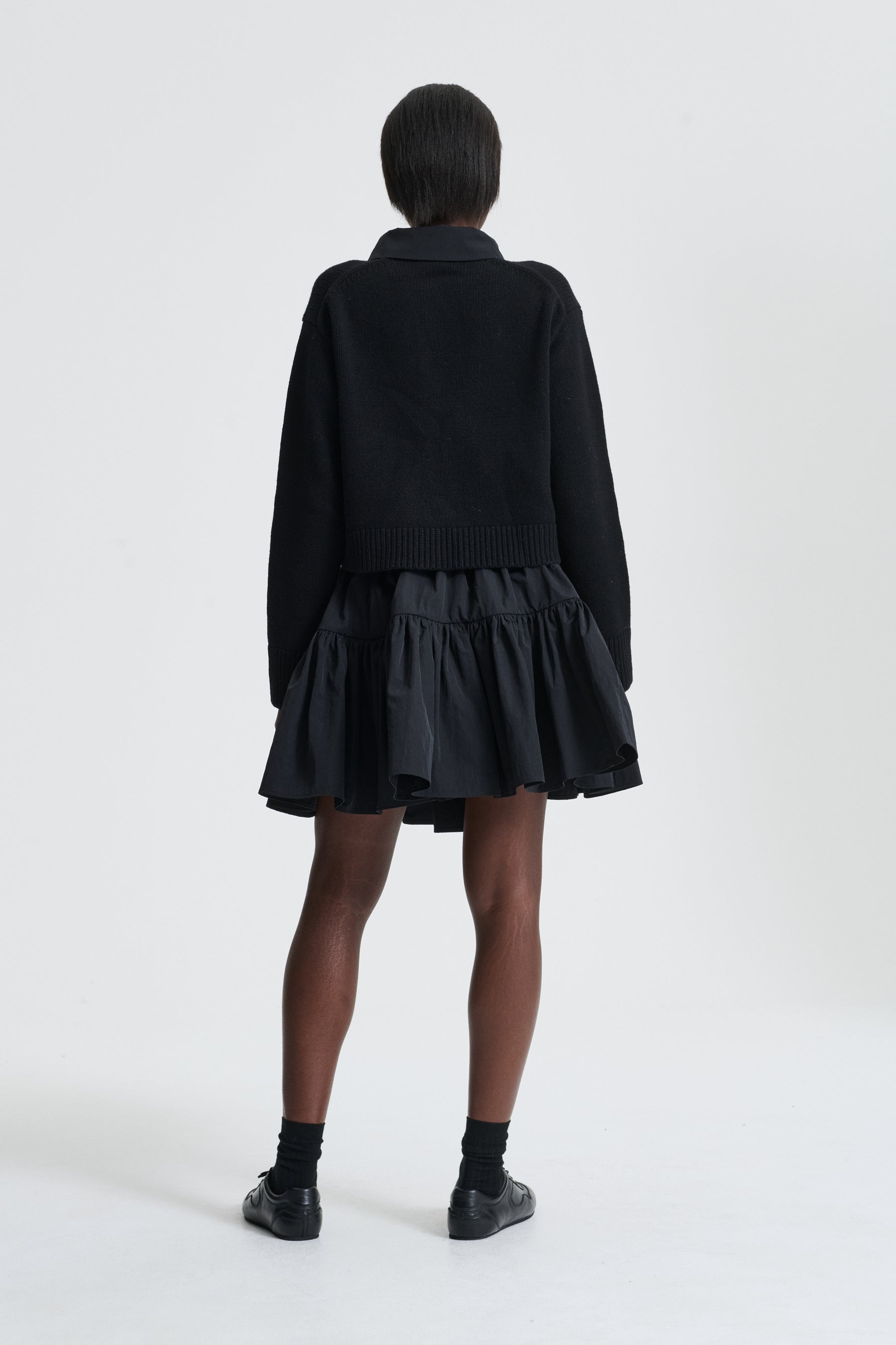 Cecilie Bahnsen セシリーバンセン　Bibi カーディガン BIBI | CARDIGAN RECYCLED CASHMERE BLACK