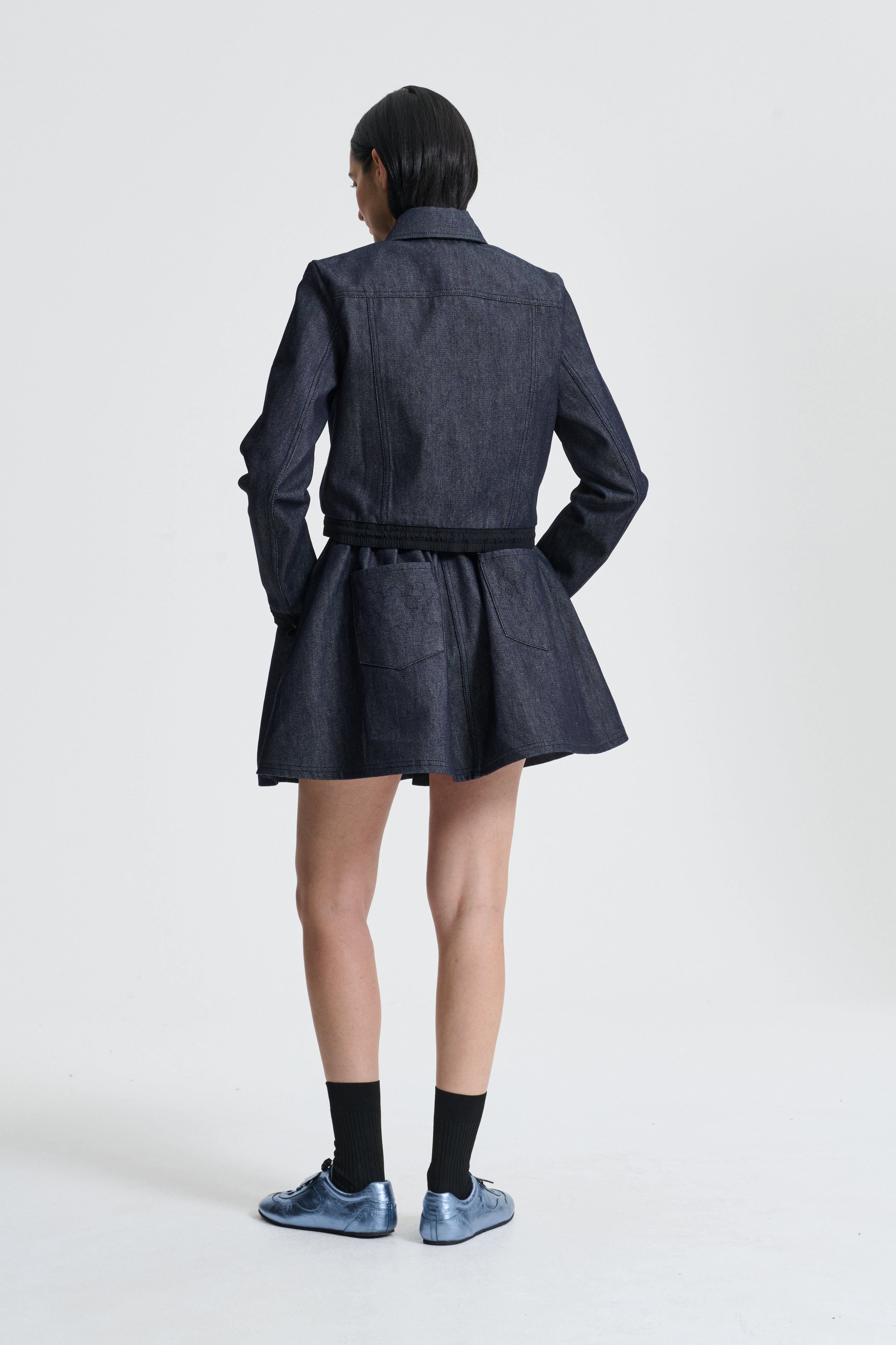 BOBBI | SKIRT DENIM INDIGO / BLACK – Cecilie Bahnsen