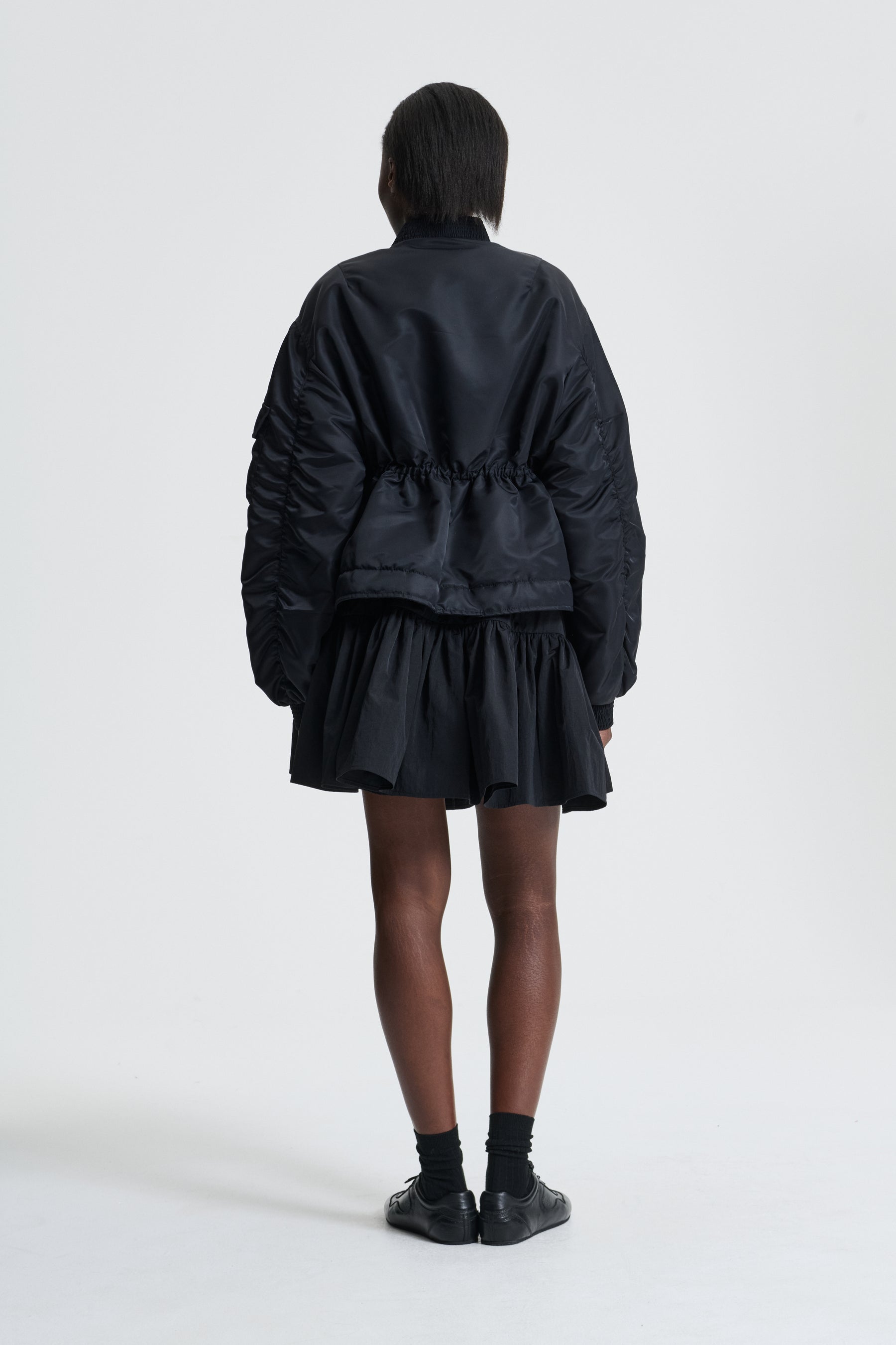 BIRDIE | BOMBER JACKET TECHNICAL NYLON BLACK