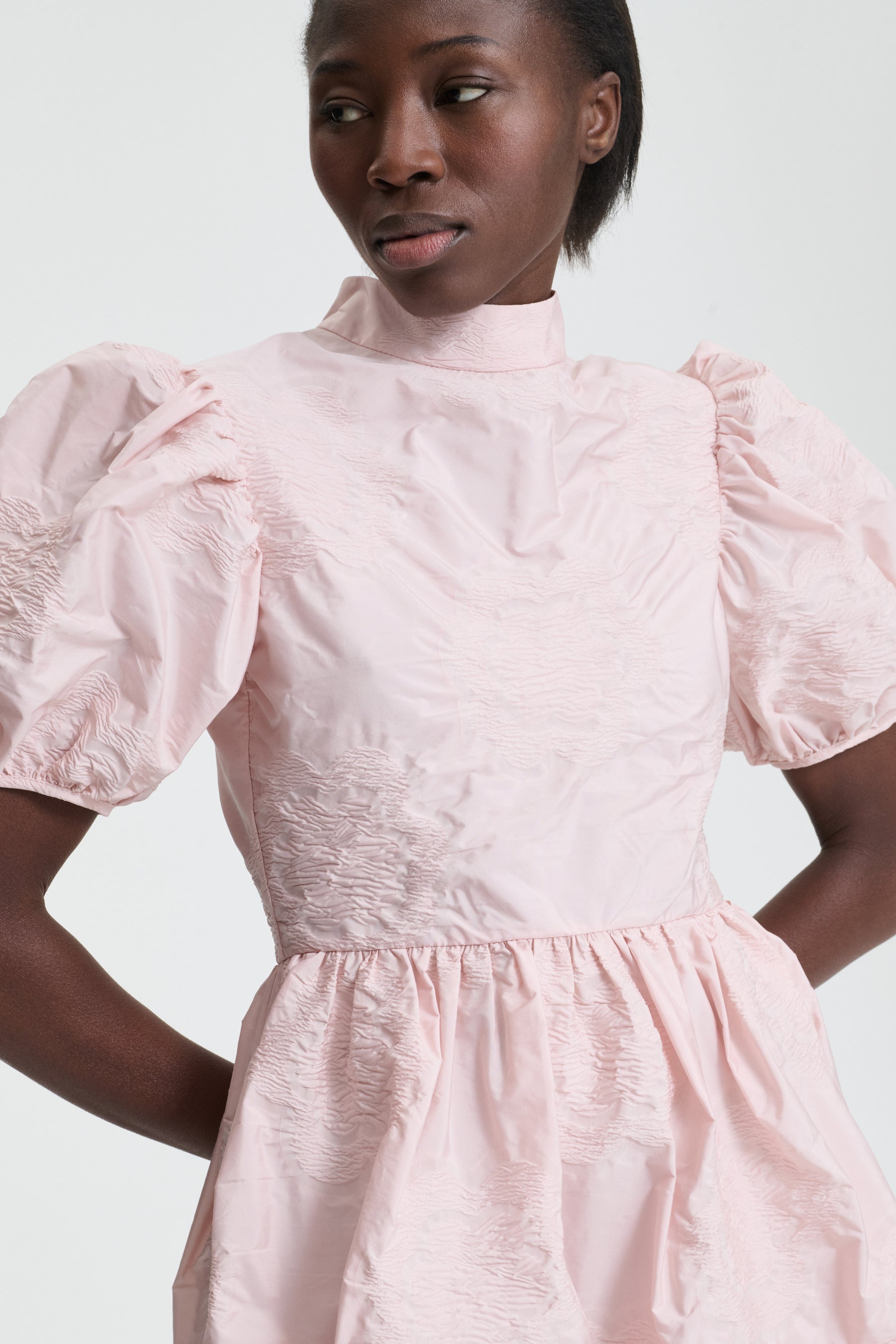 KELLY | DRESS BORUS JACQUARD BLUSH PINK KELLY | DRESS BORUS JACQUARD BLUSH PINK