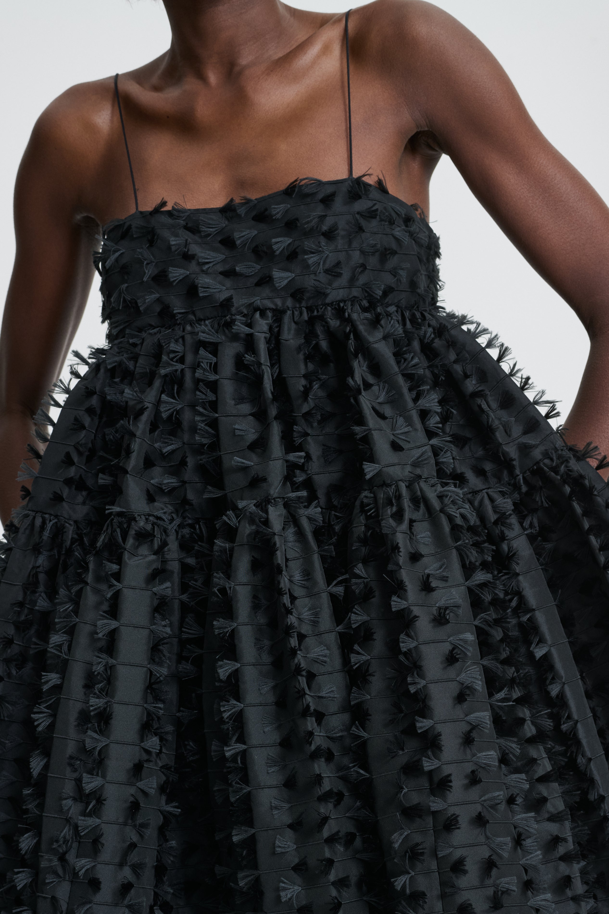 OBERRA | DRESS FIAMMA FIL-COUPÉ BLACK