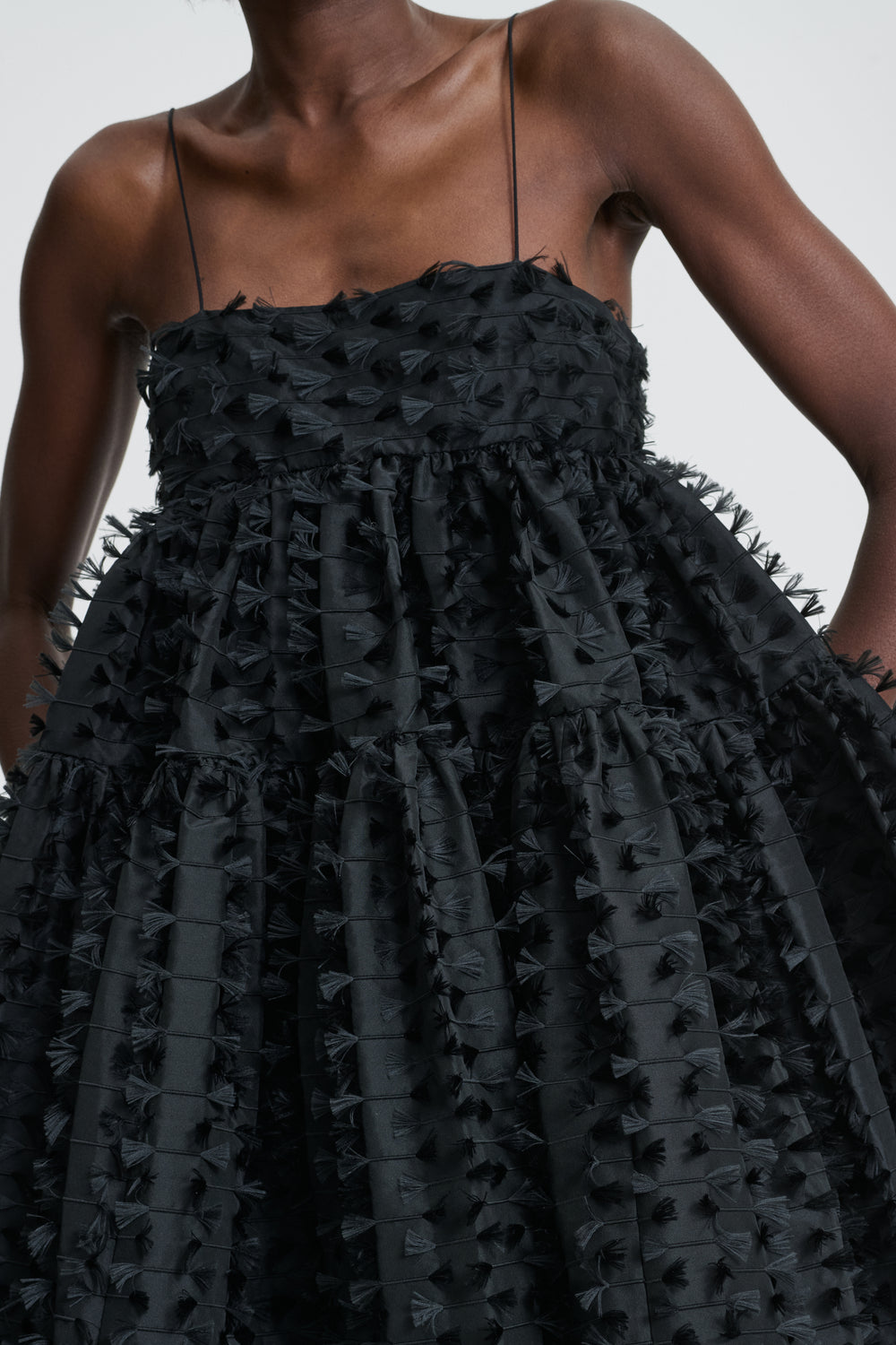 OBERRA | DRESS FIAMMA FIL-COUPÉ BLACK