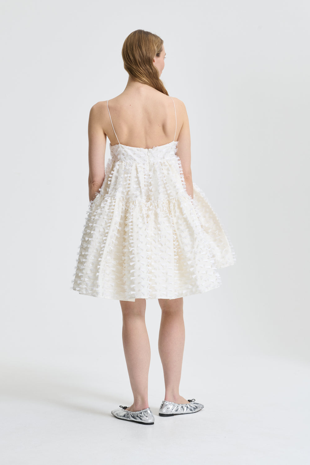 OBERRA | DRESS FIAMMA FIL-COUPÉ WHITE