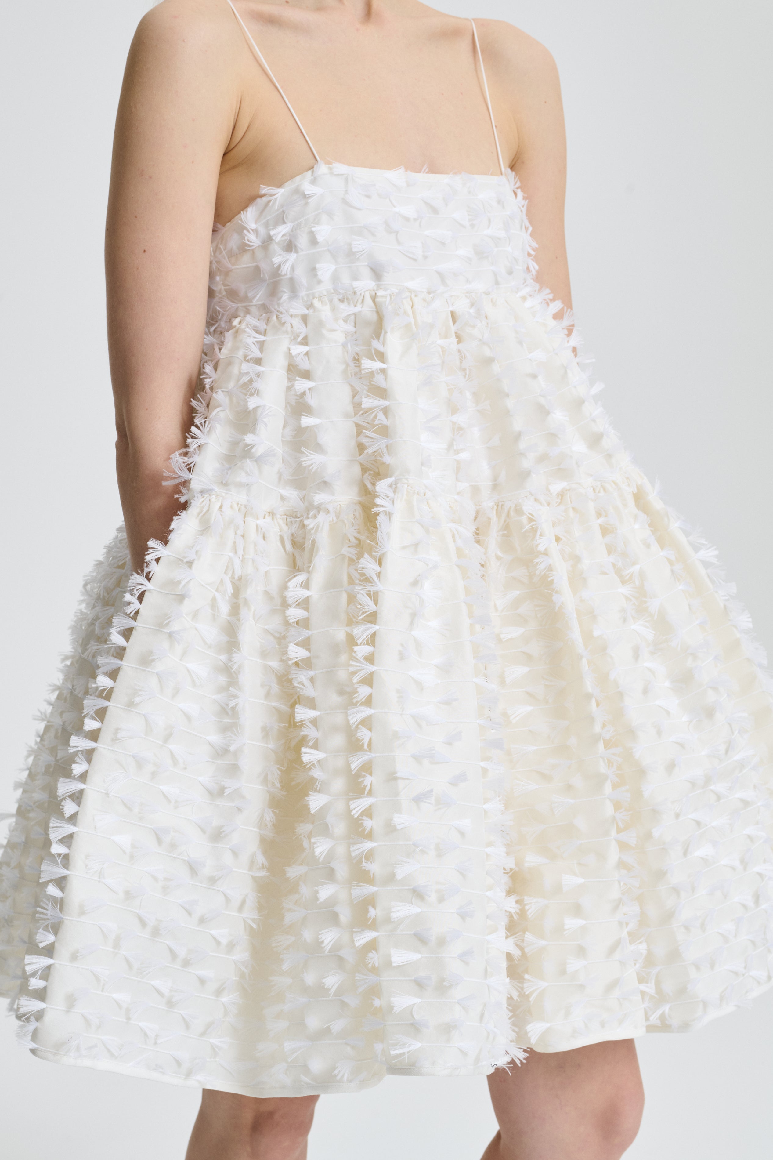 OBERRA | DRESS FIAMMA FIL-COUPÉ WHITE